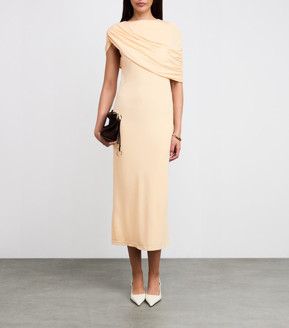 Bonachi Cape Midi Dress MACADAMIA Image 2