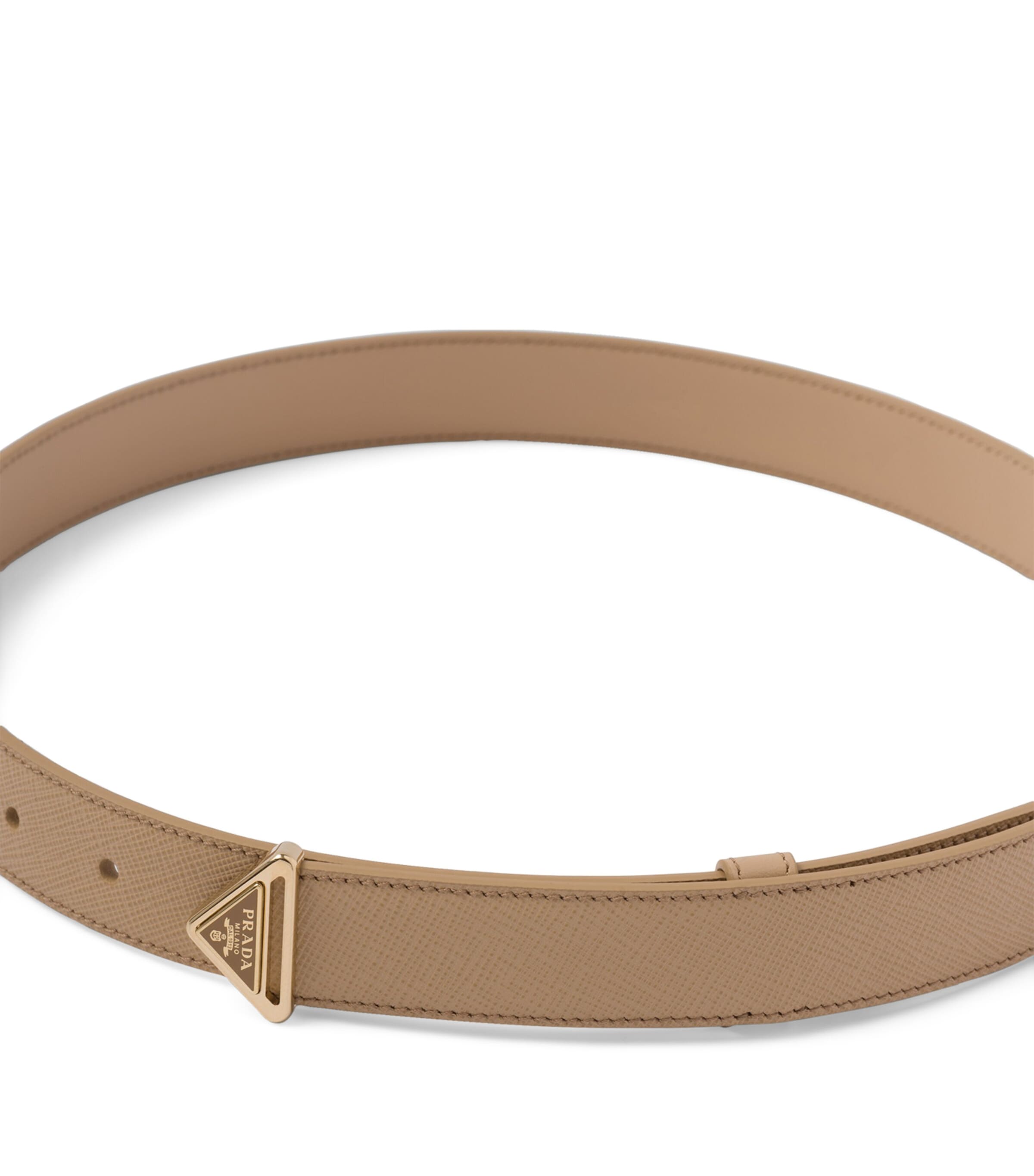 Saffiano Leather Triangle Belt F0036 Image 4