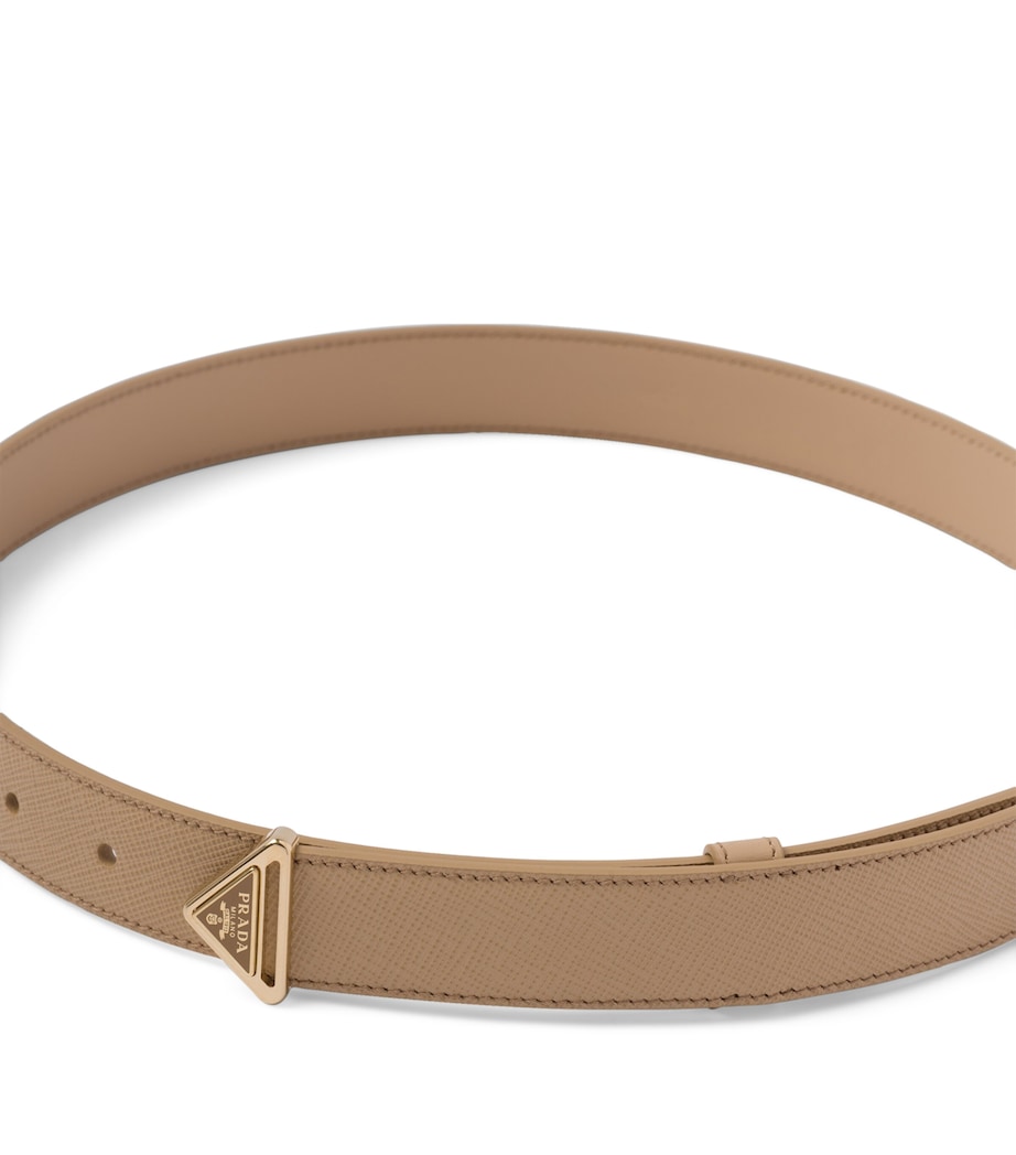 Saffiano Leather Triangle Belt F0036 Image 4