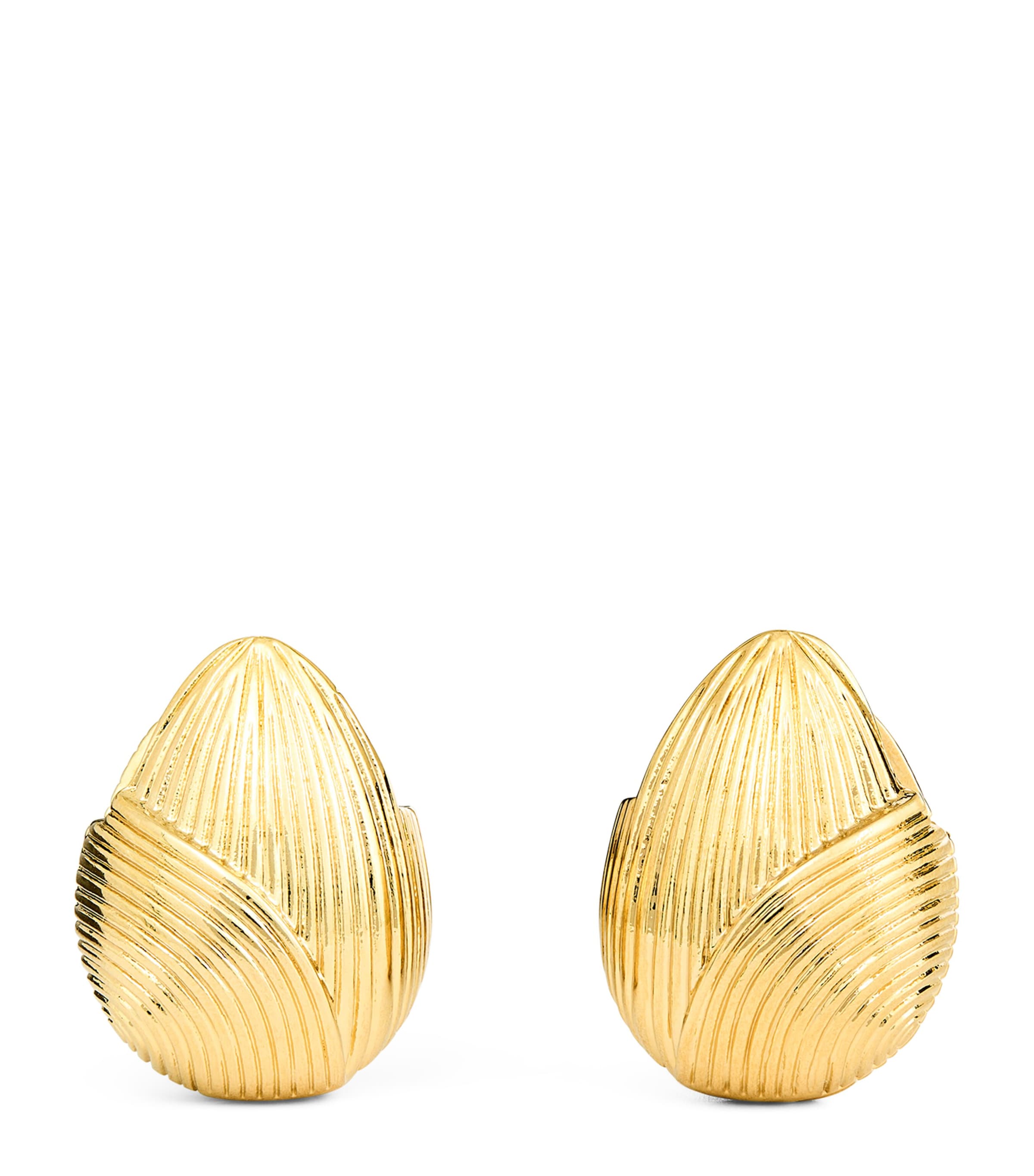 ZIMMERMANN GOLD-PLATED PEBBLE STUD EARRINGS 