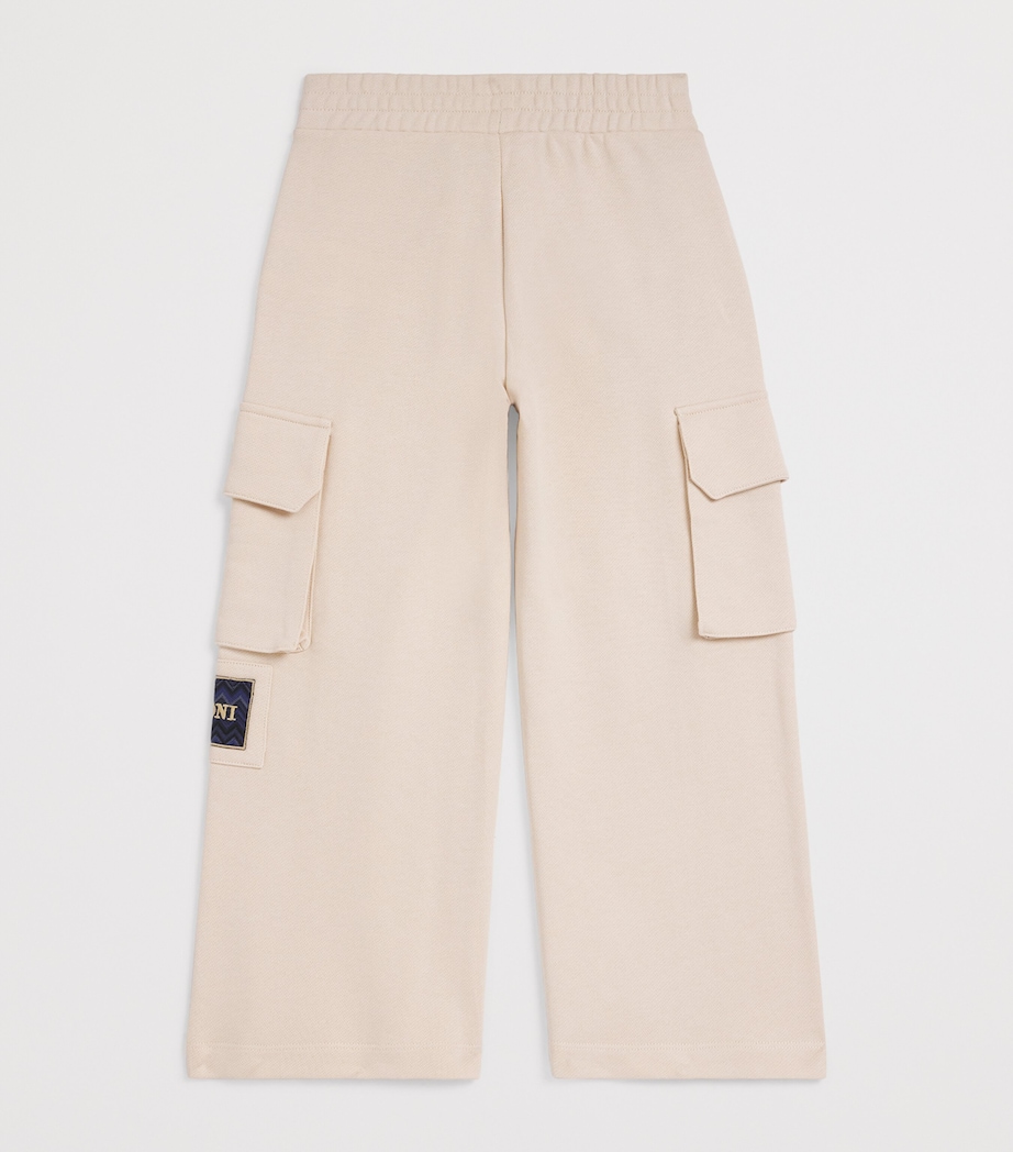 Missoni Kids Cotton Sweatpants (4-14 Years) Nut Brown Image 2