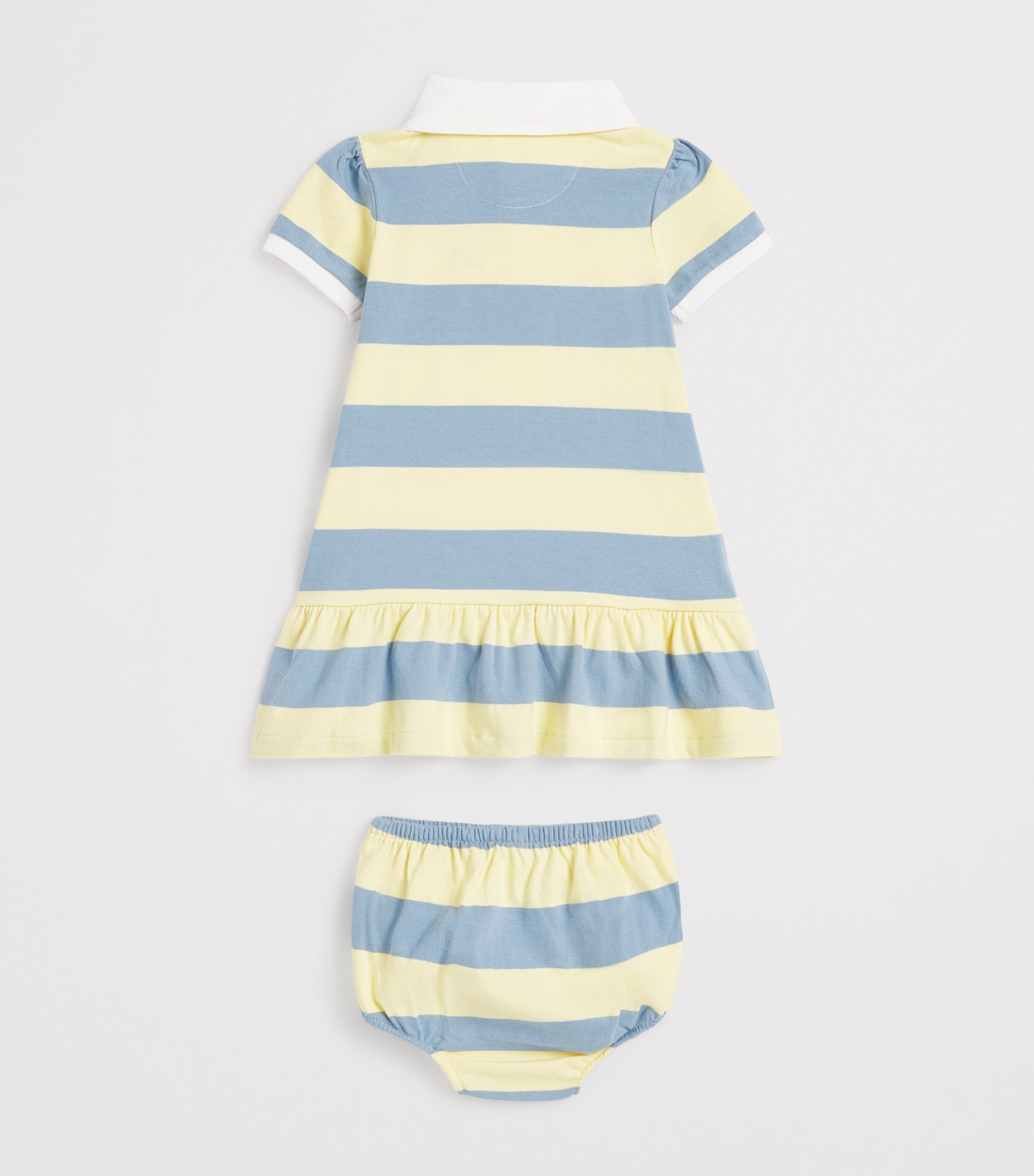 Cotton Stripe Dress and Bloomers Set (3-24 Months) T-BIRD YEL Image 2