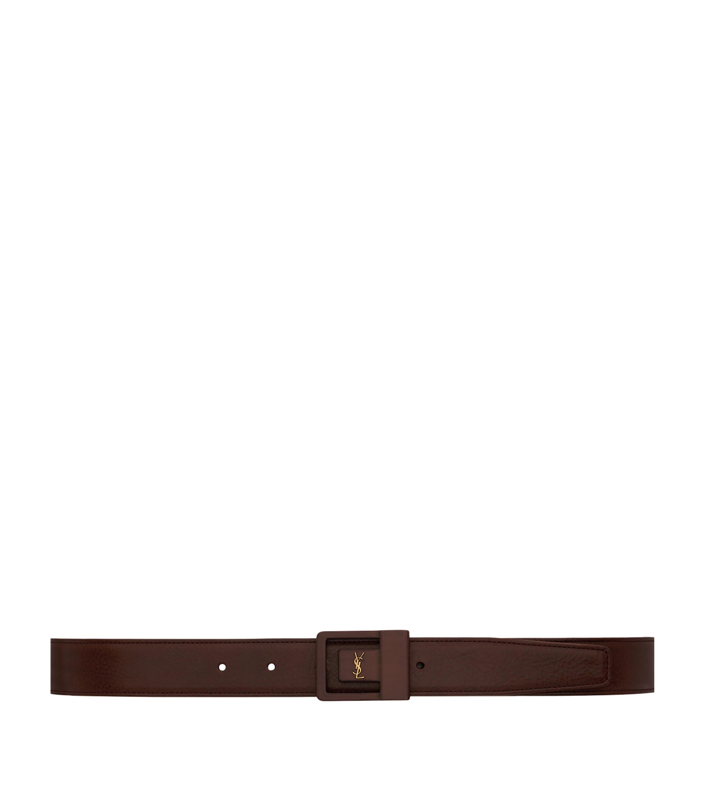 Saint Laurent Calfskin Boucle La 66 Belt