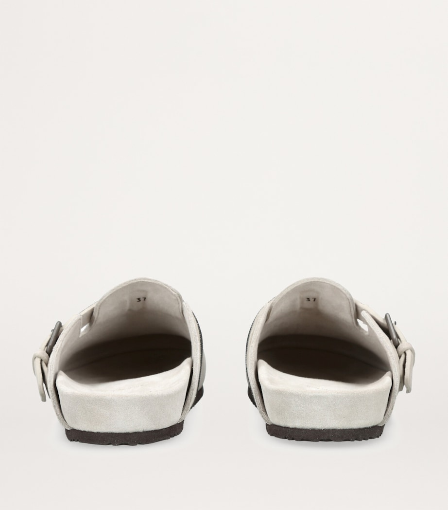 Suede Monili-Trim Clogs GREY/LIGHT Image 2