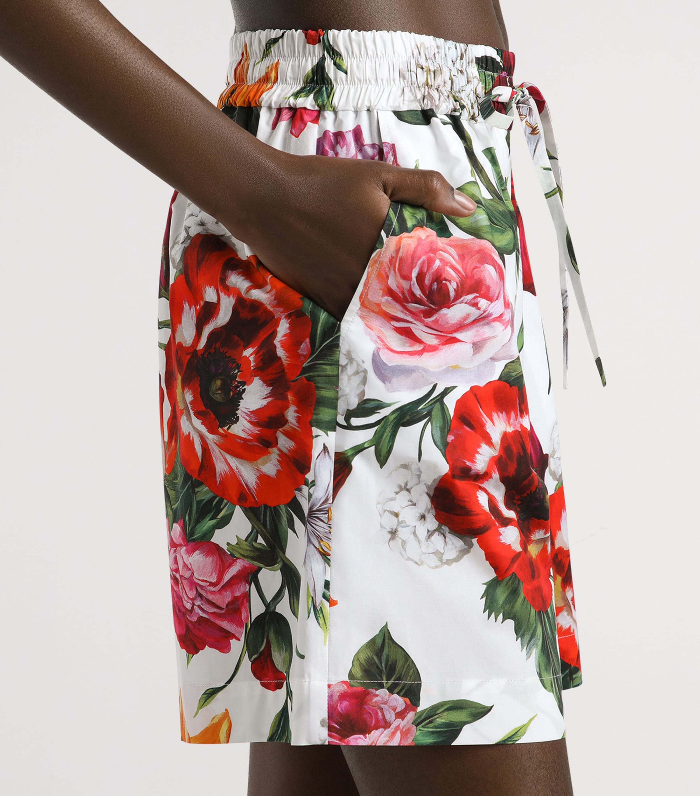 Dolce&Gabbana Womens Cotton Floral Shorts Anemoni Gigli Image 4