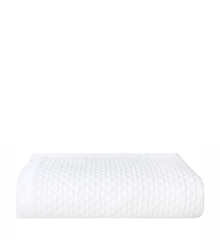 Yves Delorme Couture Cotton Adagio Double Bedspread (250cm x 250cm) Blanc Image 1