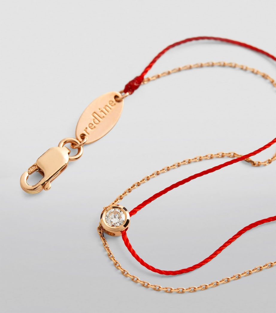 Rose Gold and Diamond Pure Elegant Bracelet RED Image 5