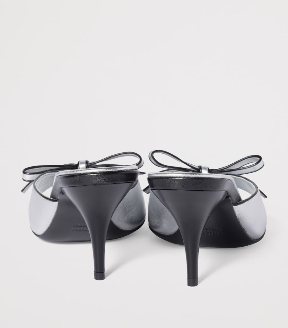 Nappa Leather Mordoré Bow Sandals 75 F0Q07 Image 3