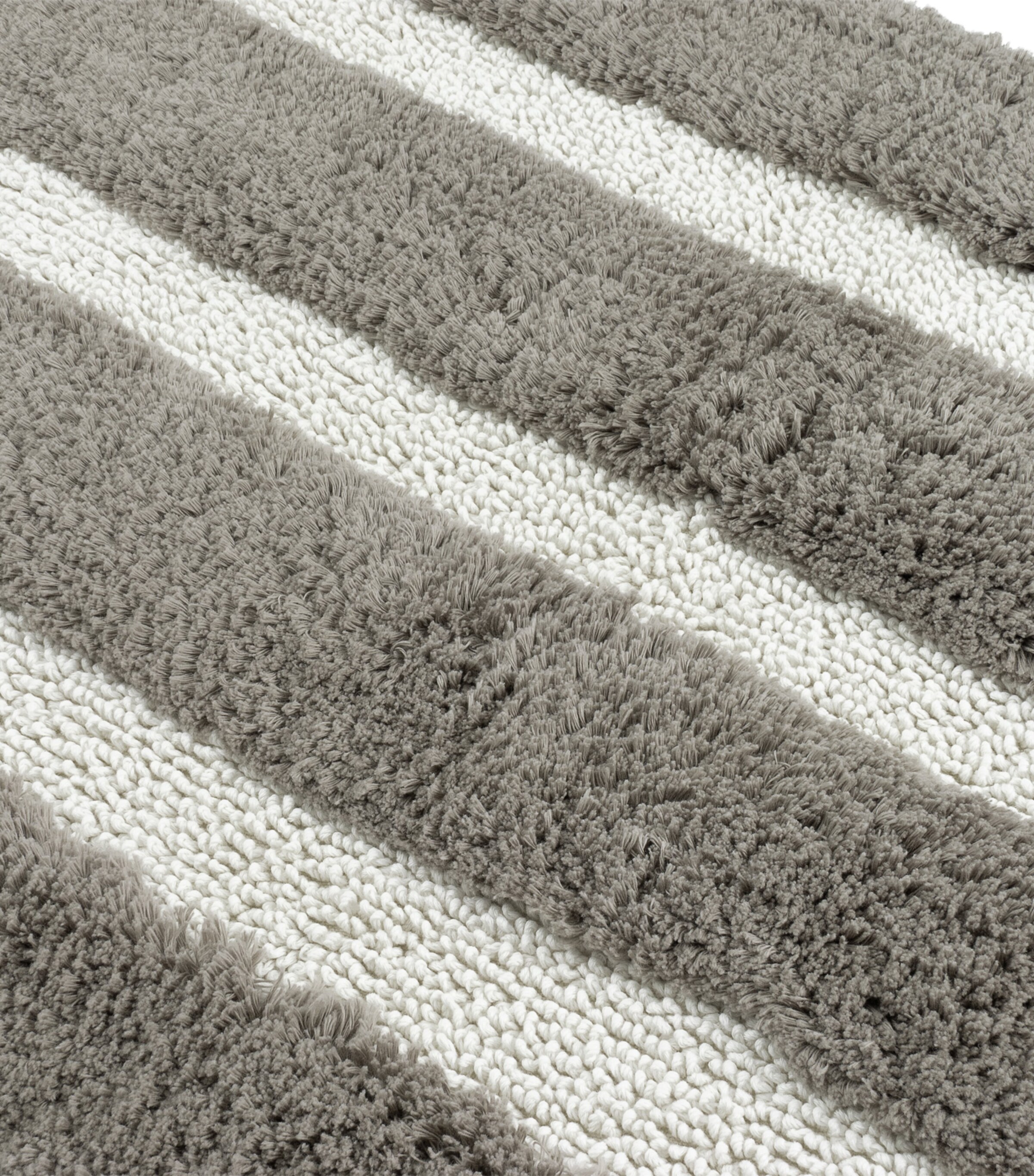 Organic Cotton Rhine Tufting Bath Mat (60cm x 90cm) BEIGE/VAPOUR Image 2