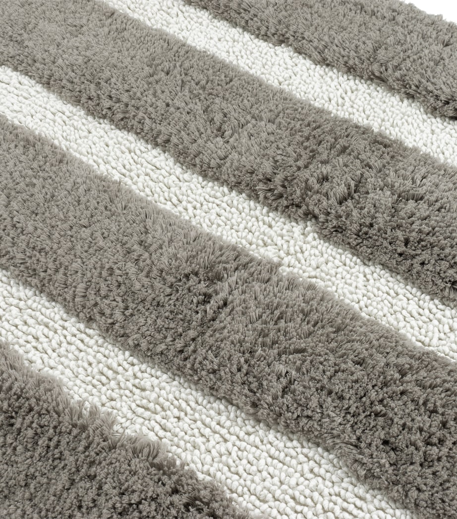 Organic Cotton Rhine Tufting Bath Mat (60cm x 90cm) BEIGE/VAPOUR Image 2