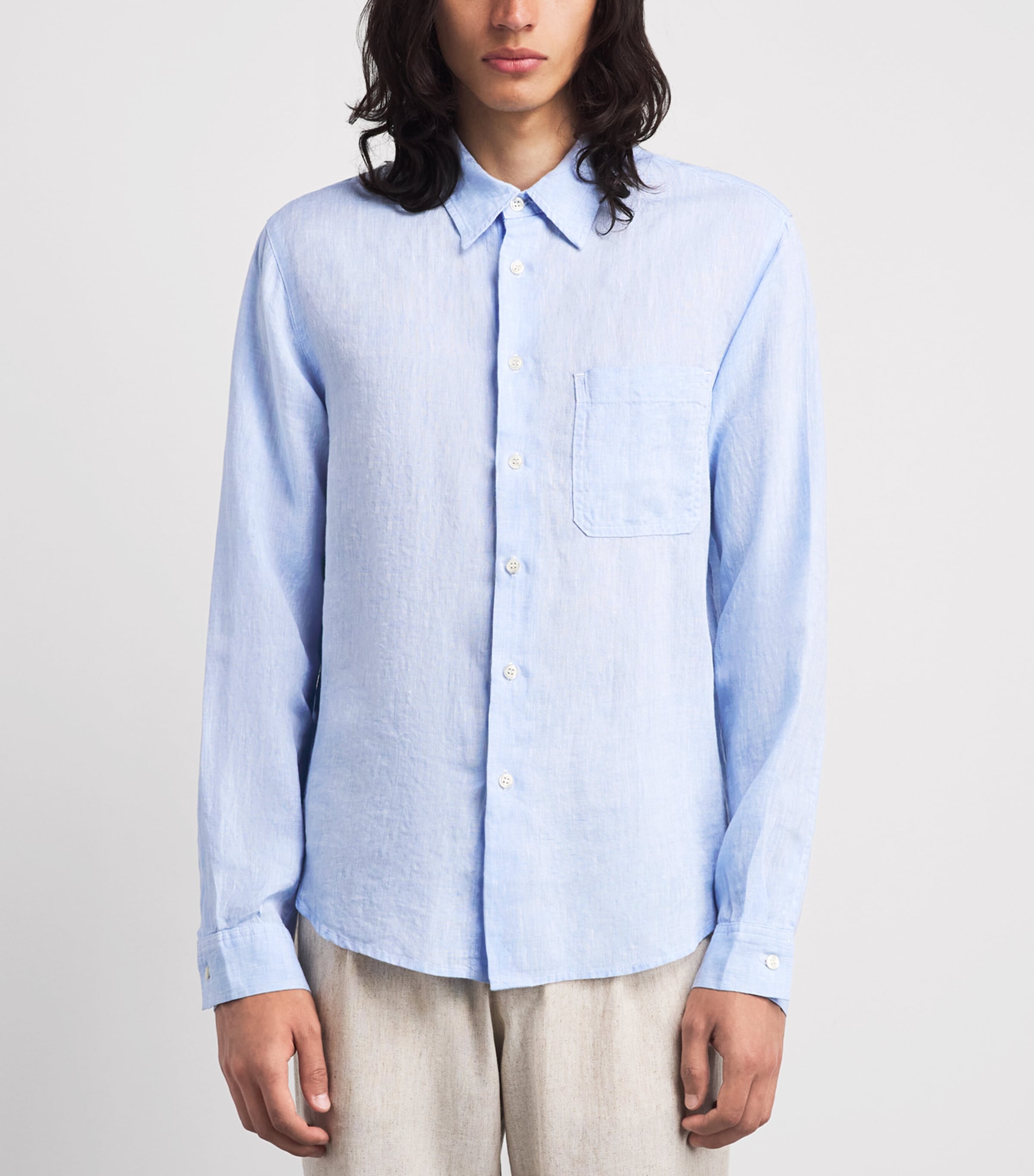 Citizens of Humanity Mens Linen Shirt Glint Image 4