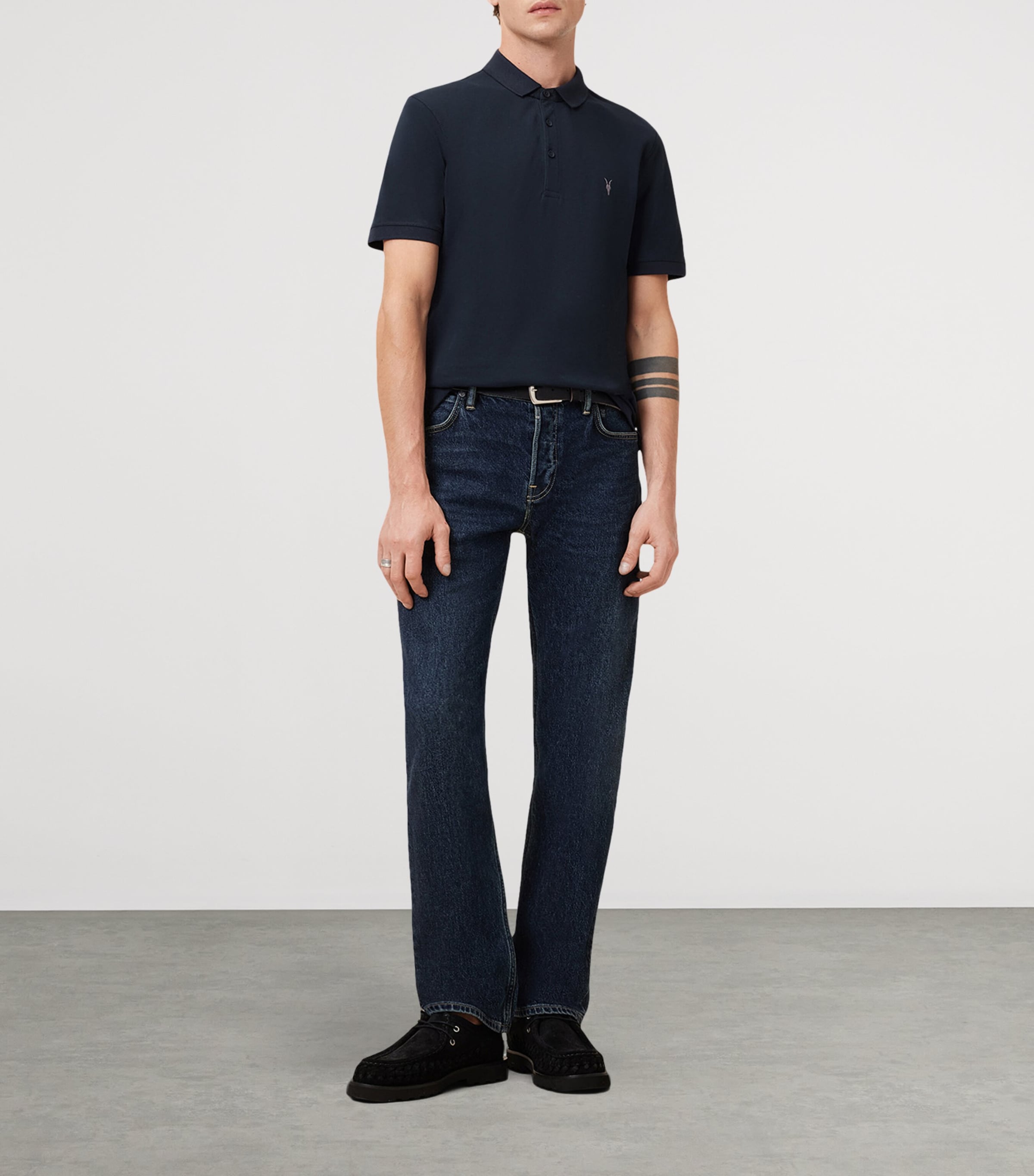 Organic Cotton Reform Polo Shirt NAVY BLUE Image 2