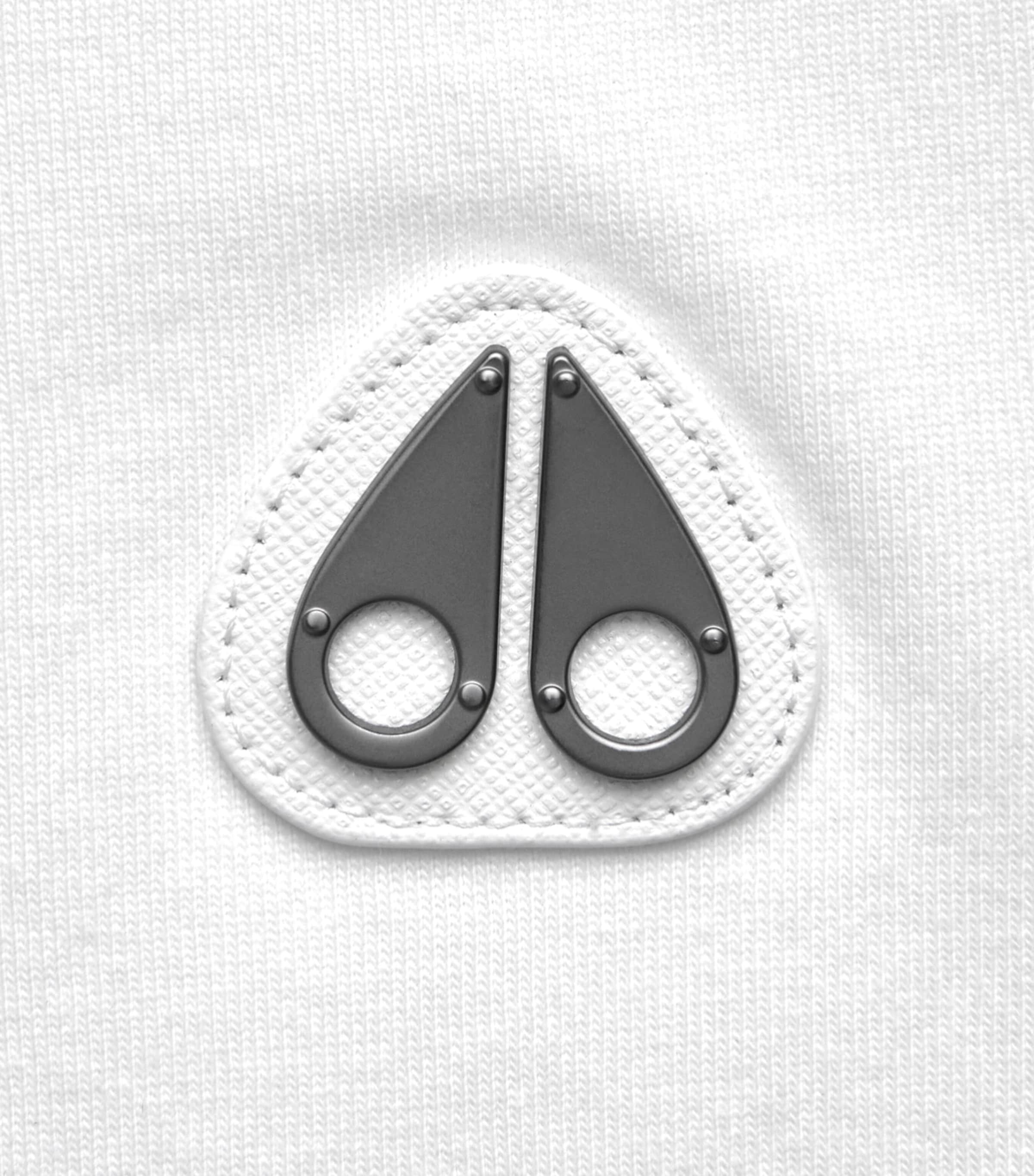 Moose Knuckles Mens Cotton Crescent T-Shirt White Image 6