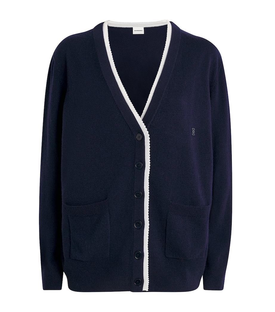 Wool-Cashmere Cardigan NAVY BLUE Image 1