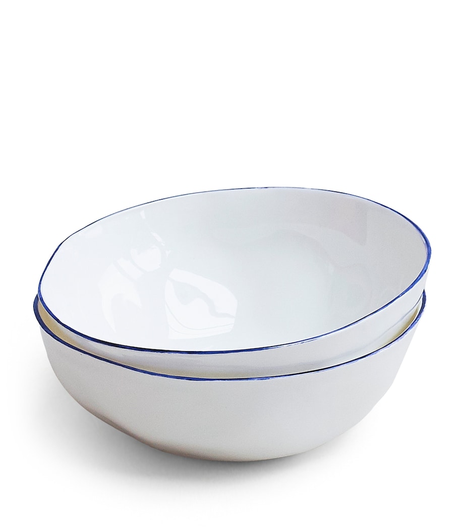 Set of 4 Cobalt Cereal Bowls (16cm) COBALT (BLUE) Image 3