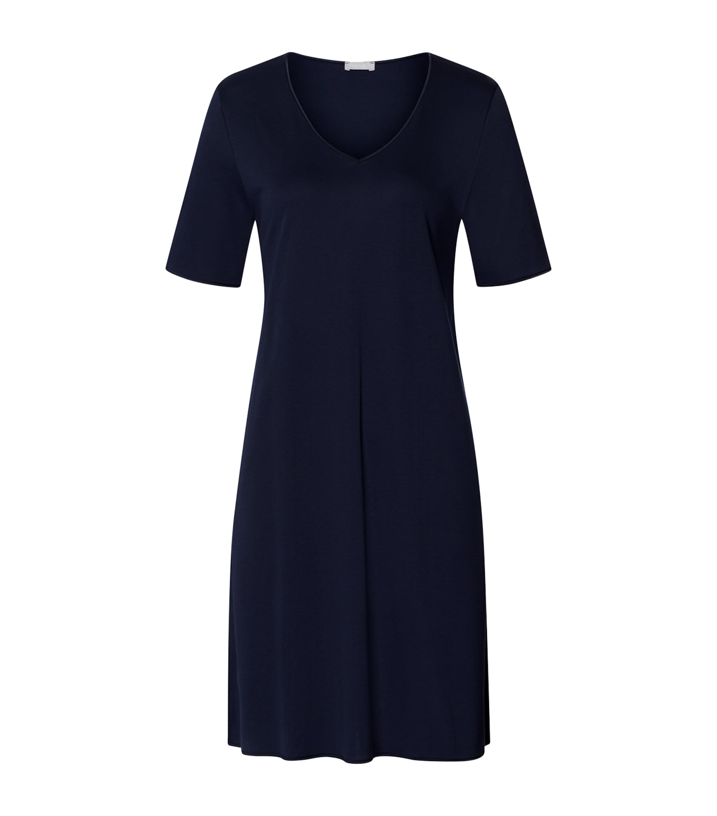 Cotton Short-Sleeve Nightdress DEEP NAVY Image 1