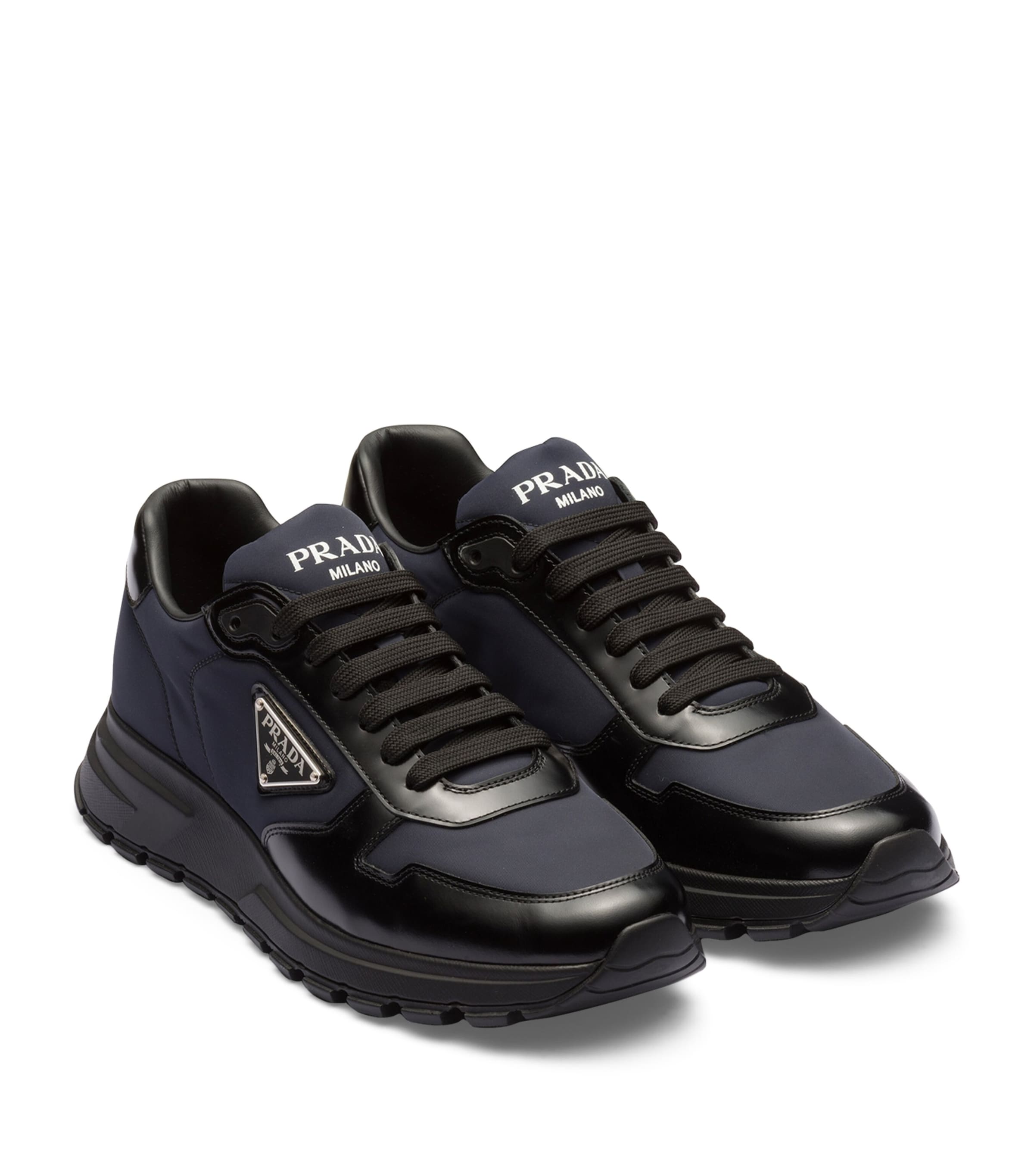 Prada Blue Prax 01 Re-Nylon and Leather Sneakers | Harrods UK Prada Blue Prax 01 Re-Nylon and Leather Sneakers | Harrods UK