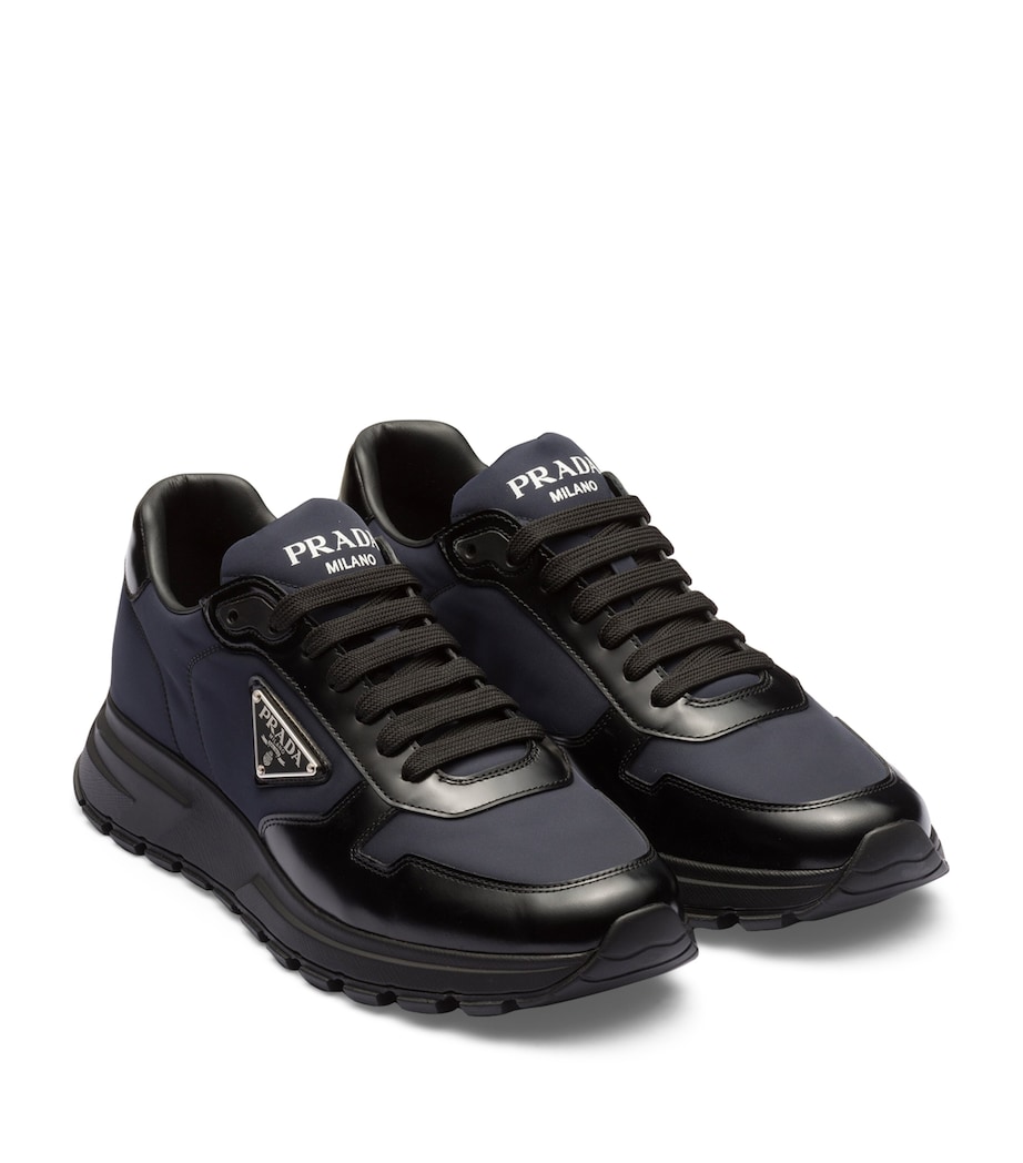 Prax 01 Re-Nylon and Leather Sneakers F0713 Image 1