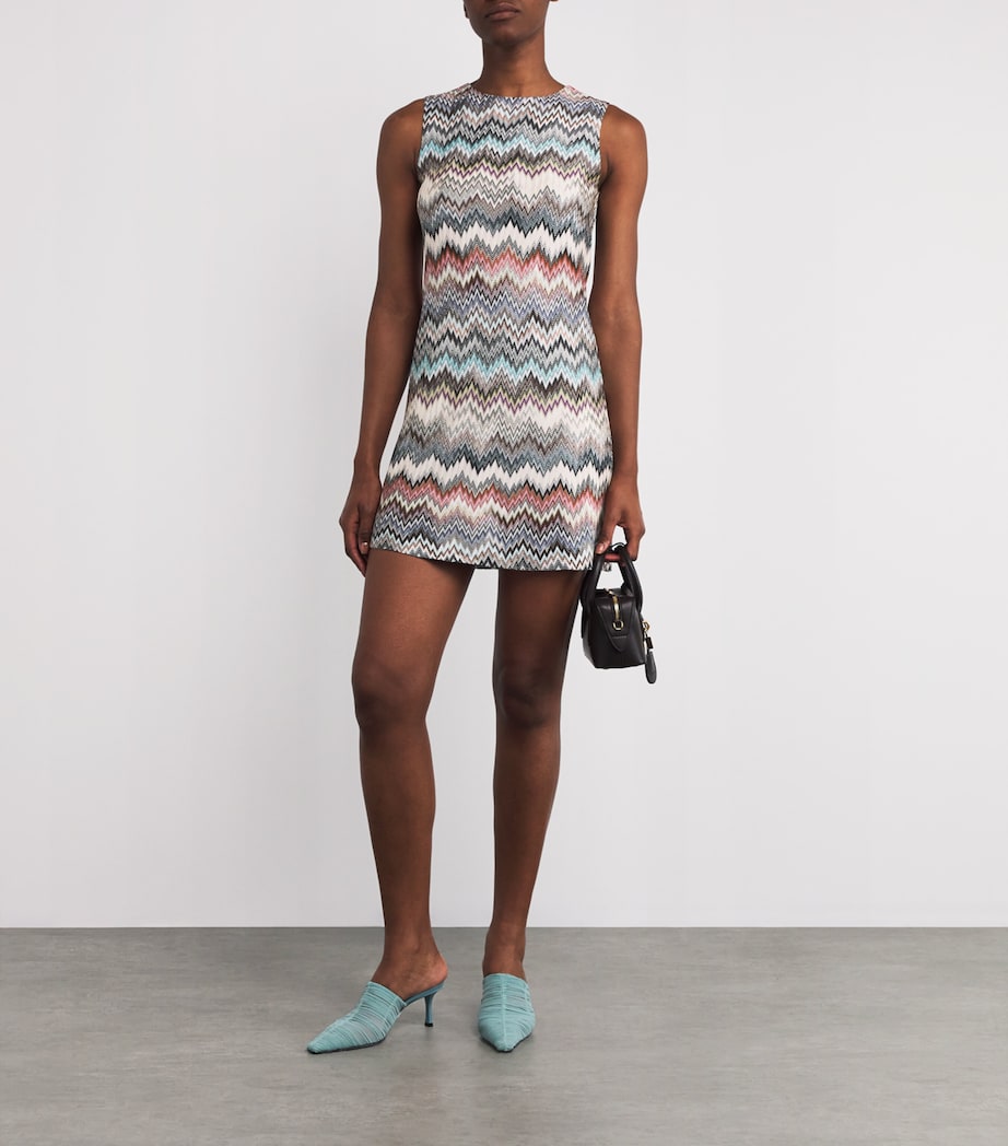 missoni mini dress Crochet-knit cotton-blend mini dress - cream