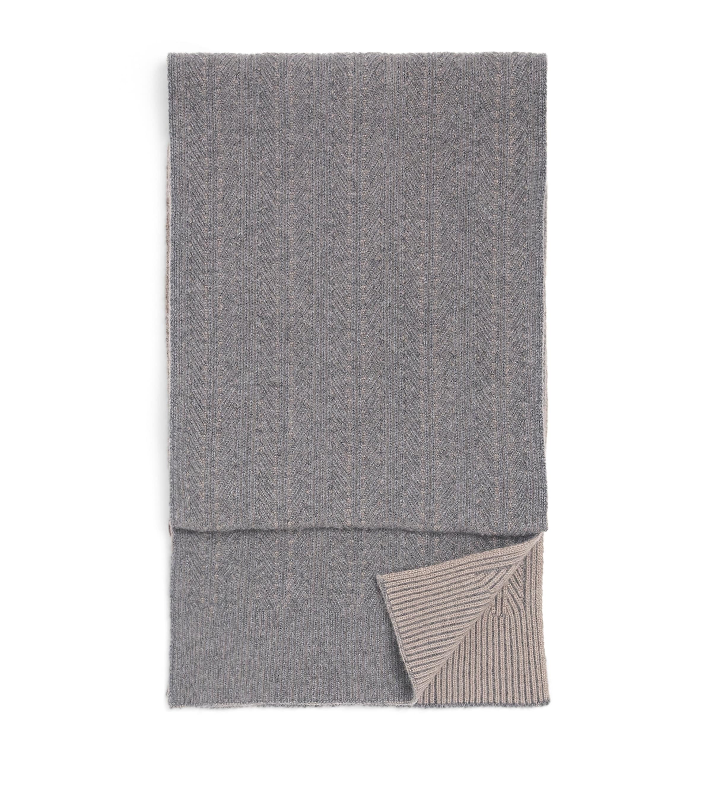 Kid Cashmere Scarf GREY BROWN/394 Image 1