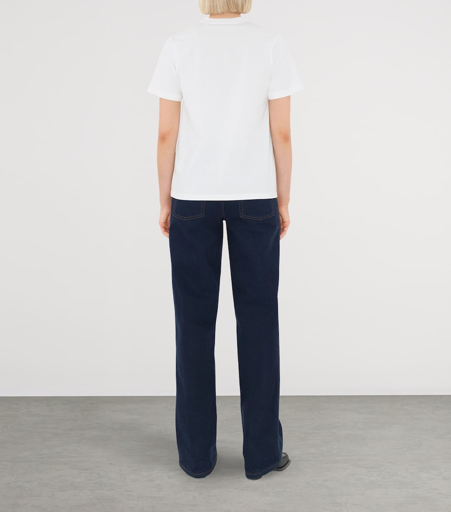 Cotton Logo T-Shirt WHITE Image 4