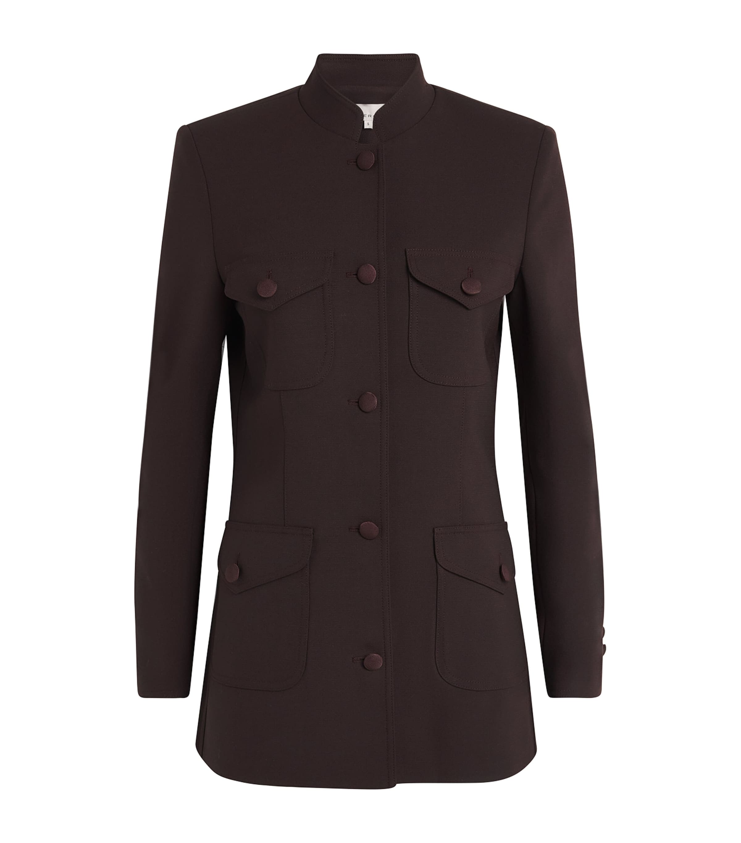 Liberowe Tailored Raja Jacket In Burgundy
