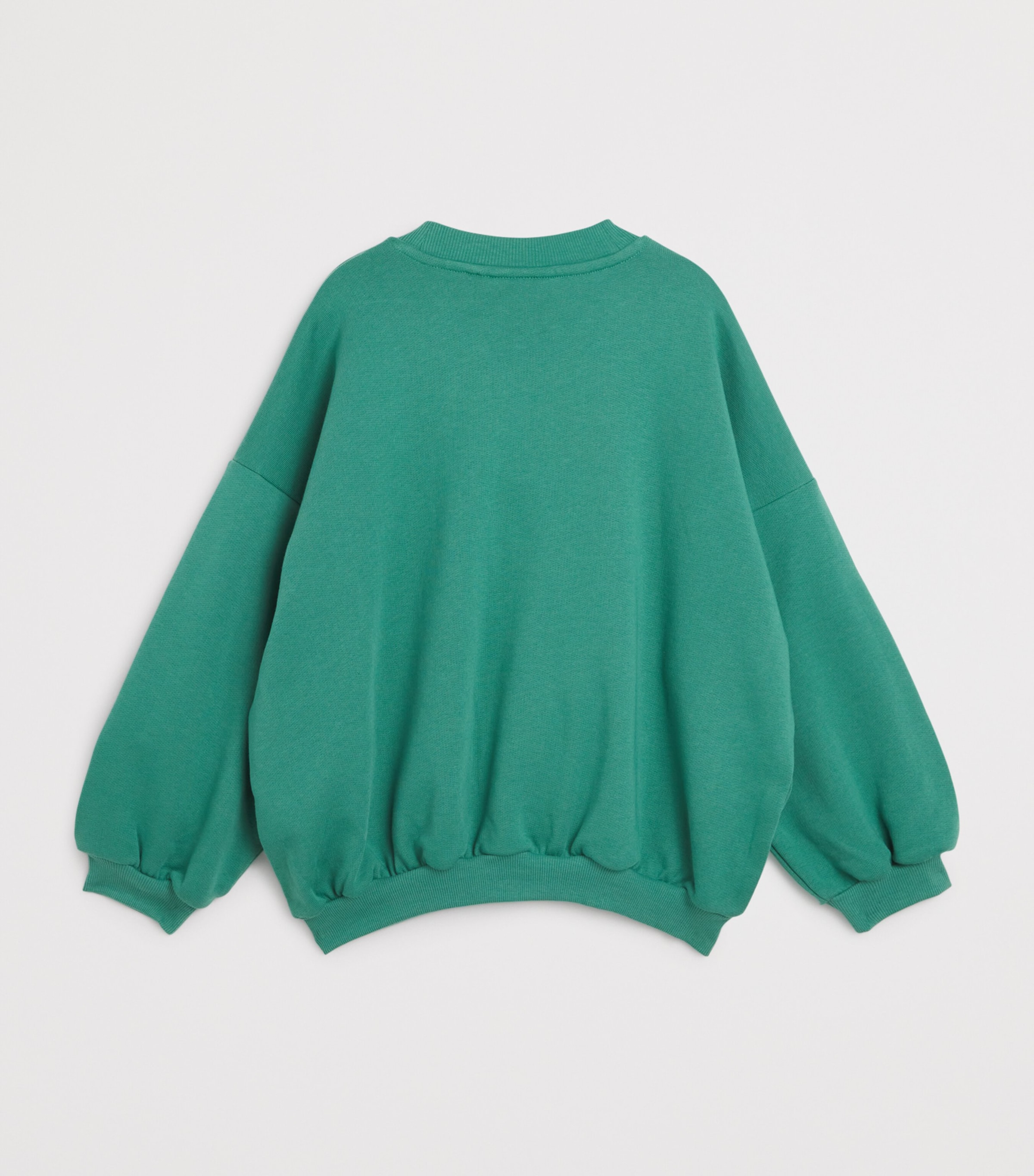 Mini Rodini Organic Cotton Ritzratz Sweatshirt (3-11 Years) Green Image 2