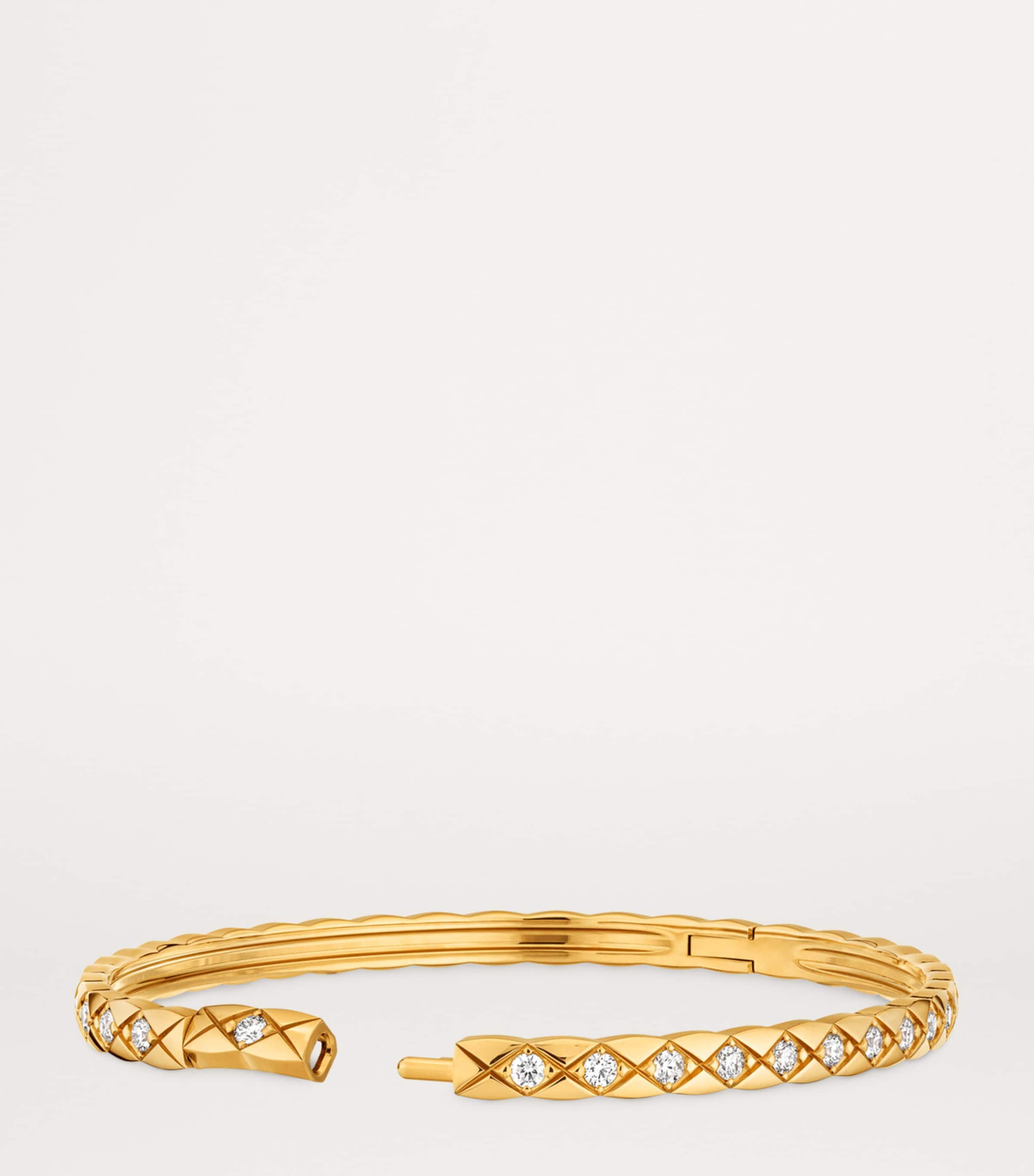 Yellow Gold and Diamond Coco Crush Bangle YELLOW Image 3