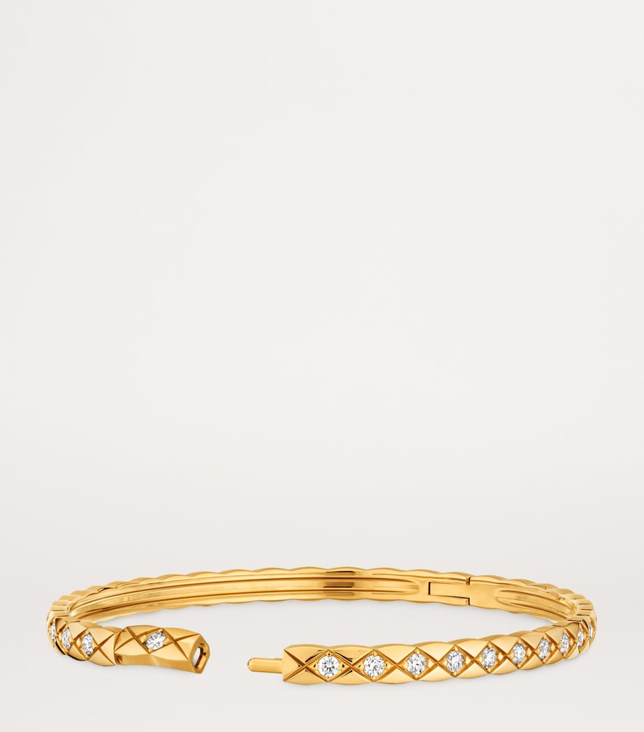 Yellow Gold and Diamond Coco Crush Bangle YELLOW Image 3