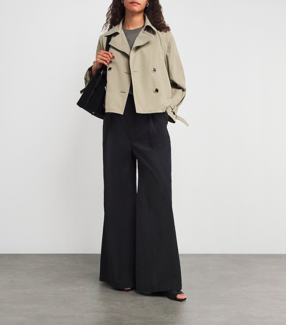 Nylon Hybrid Pea Coat SAGE Image 2