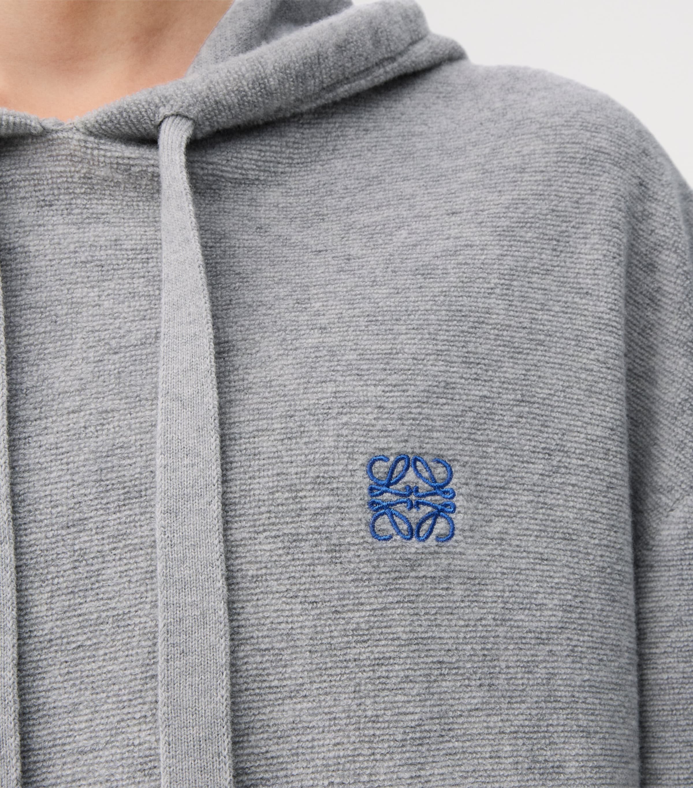 Wool Anagram Hoodie LIGHT GREY MELANGE Image 5