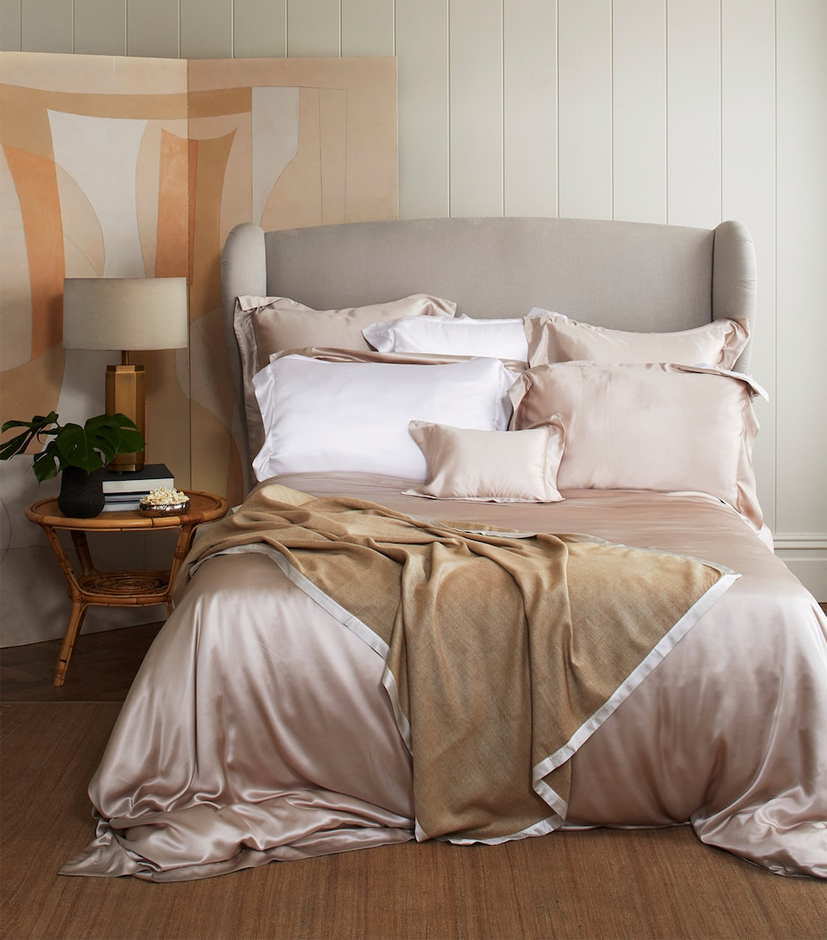 Silk King Pillowcase (50cm x 90cm) BLUSH Image 2