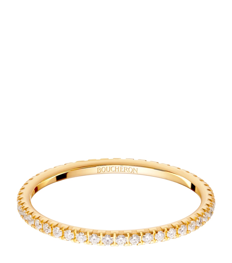 Yellow Gold and Diamond Epure Wedding Band Image 1