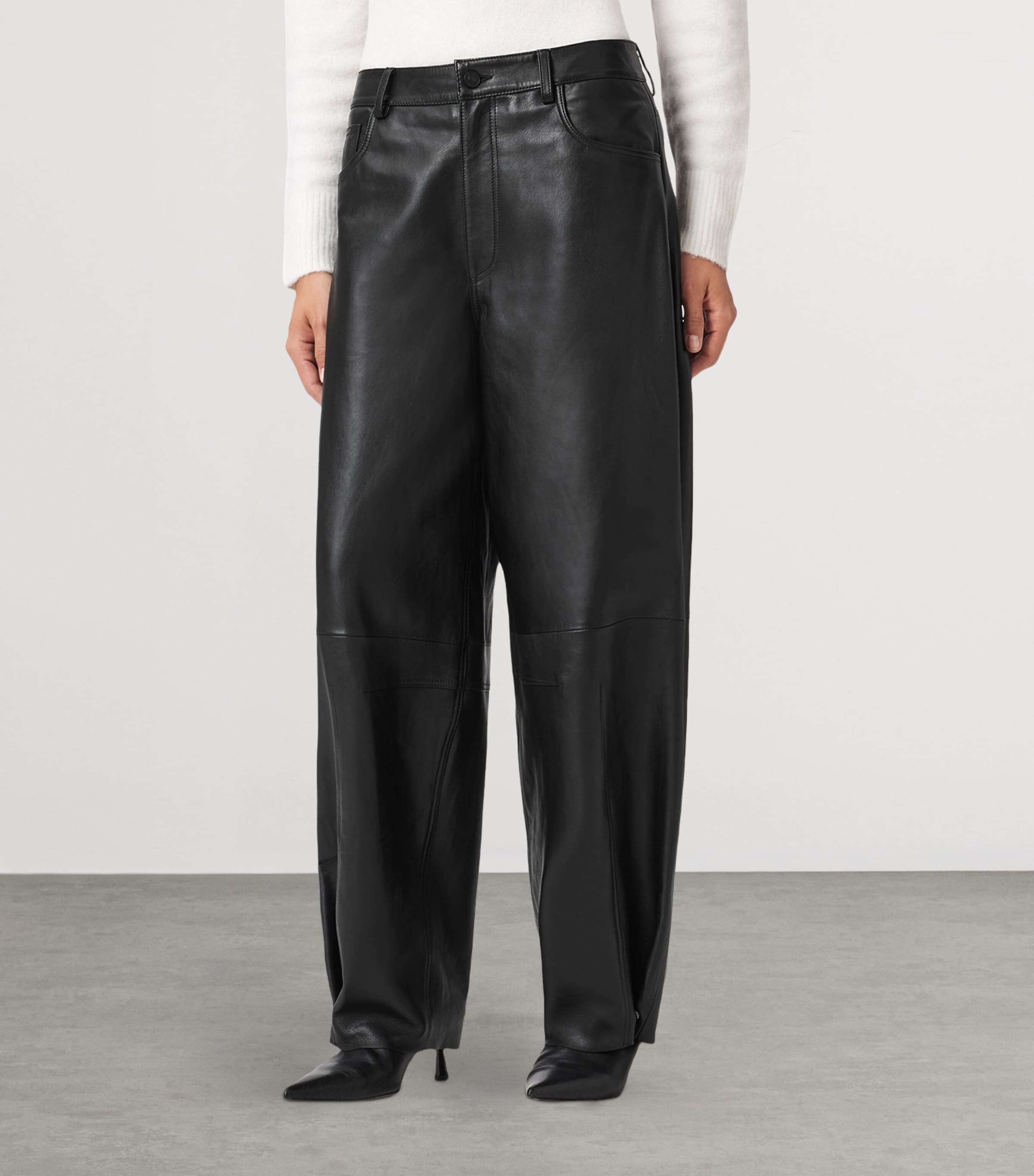 Leather Jett Lea Trousers BLACK Image 4