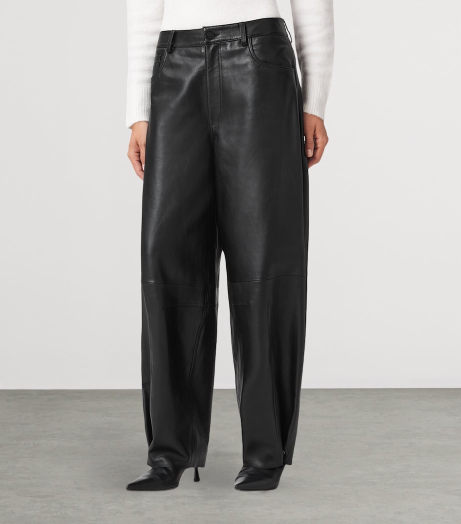 Leather Jett Lea Trousers BLACK Image 4