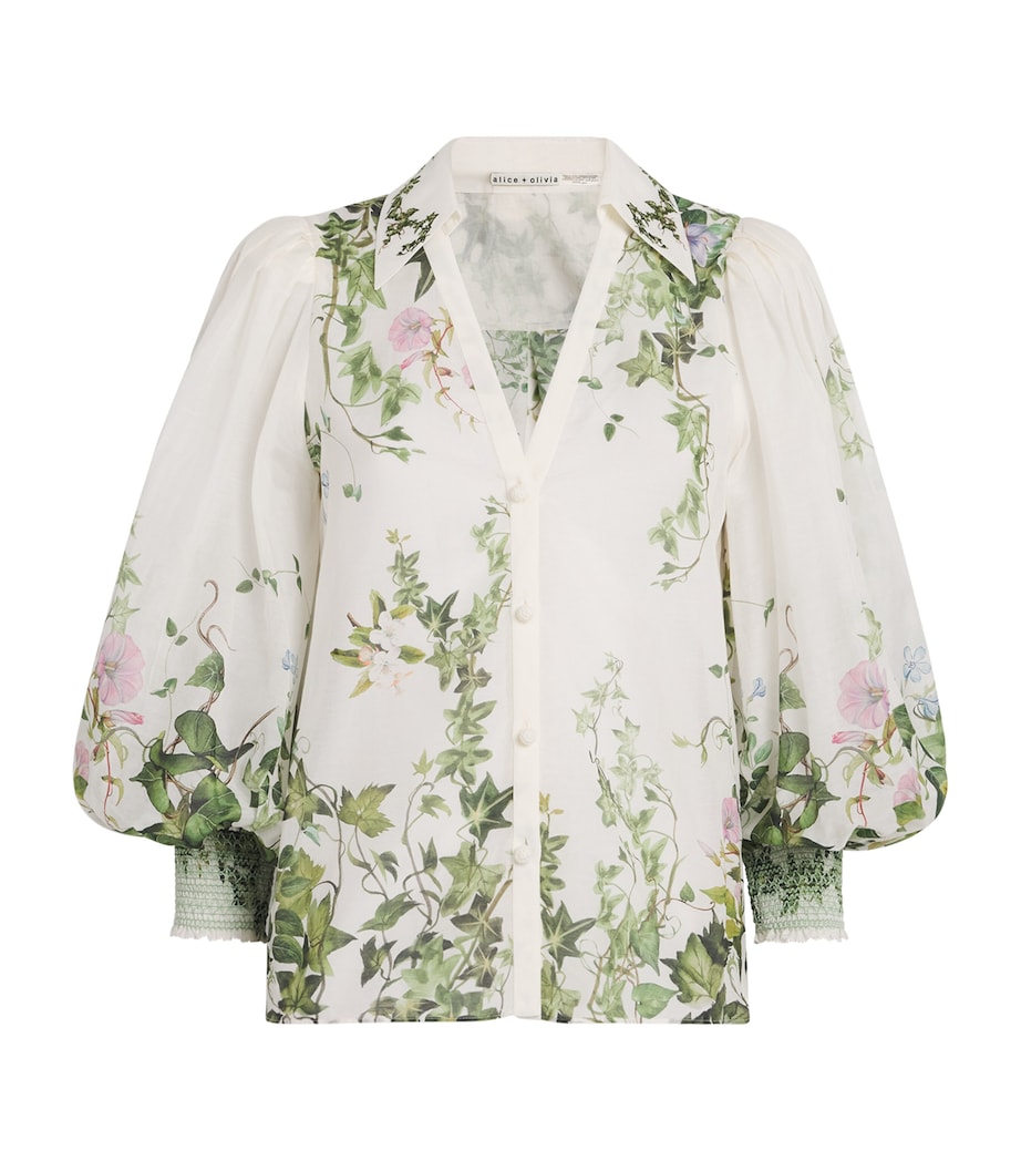 Cotton-Silk Charis Blouse IVY ROMANCE F108 Image 1