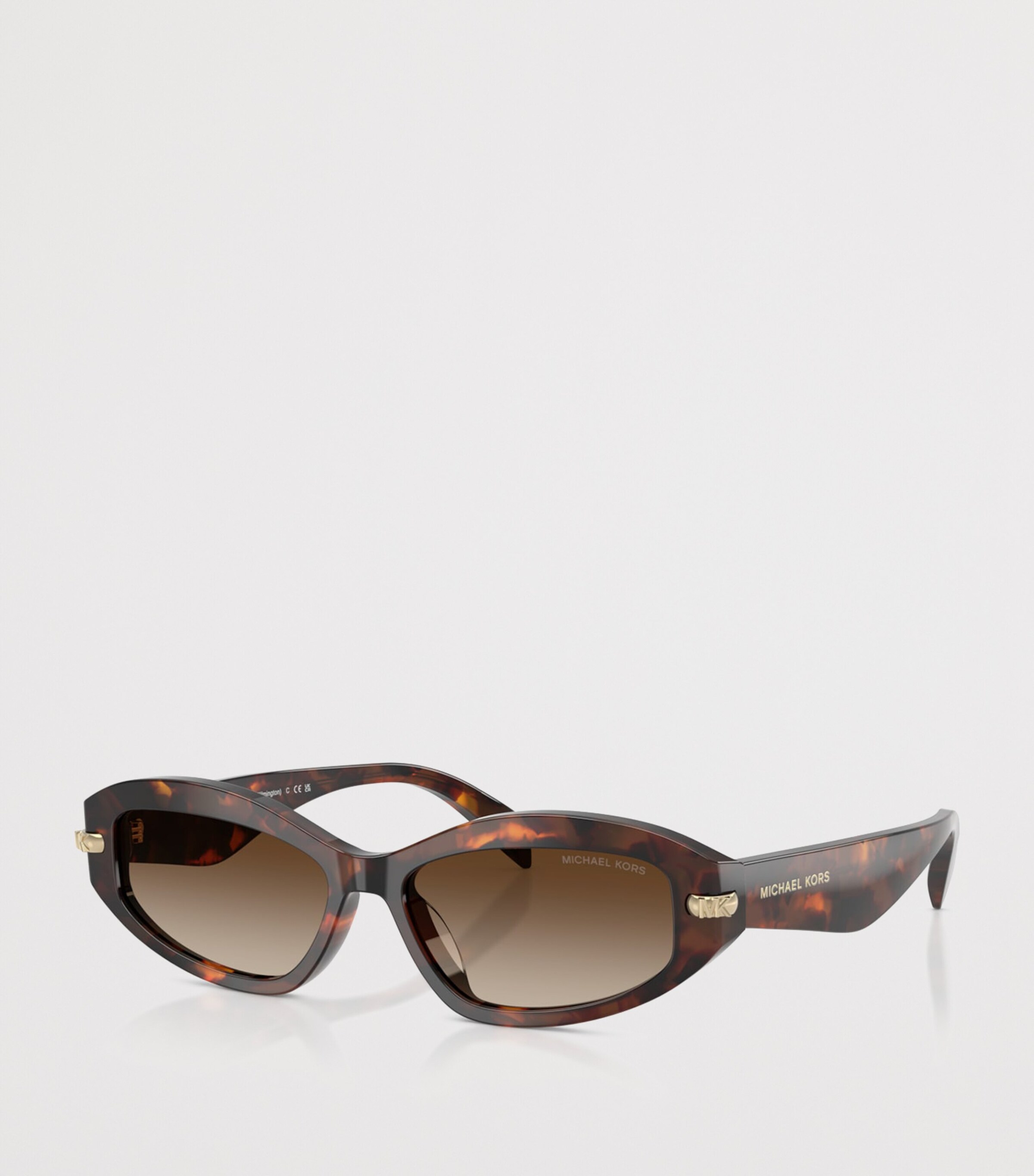 Michael Kors Wilmington Oval Sunglasses Brown Image 2