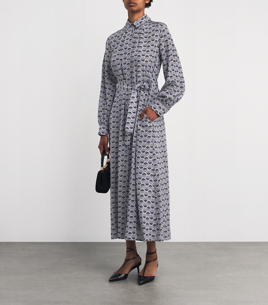 Silk Floral Maxi Dress AVIO Image 2