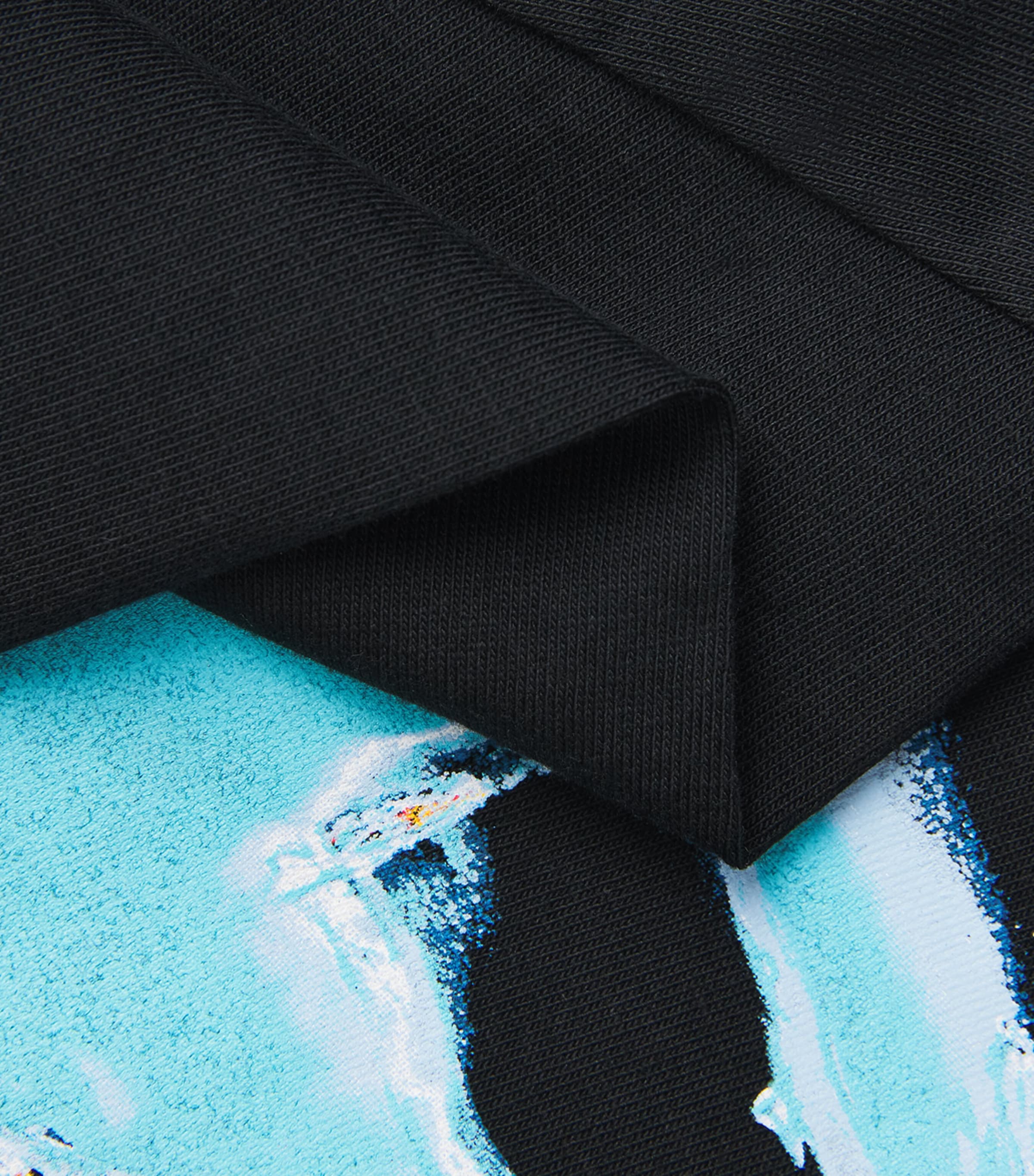 Off-White Mens Cotton Spray Arrow T-Shirt Black Image 6