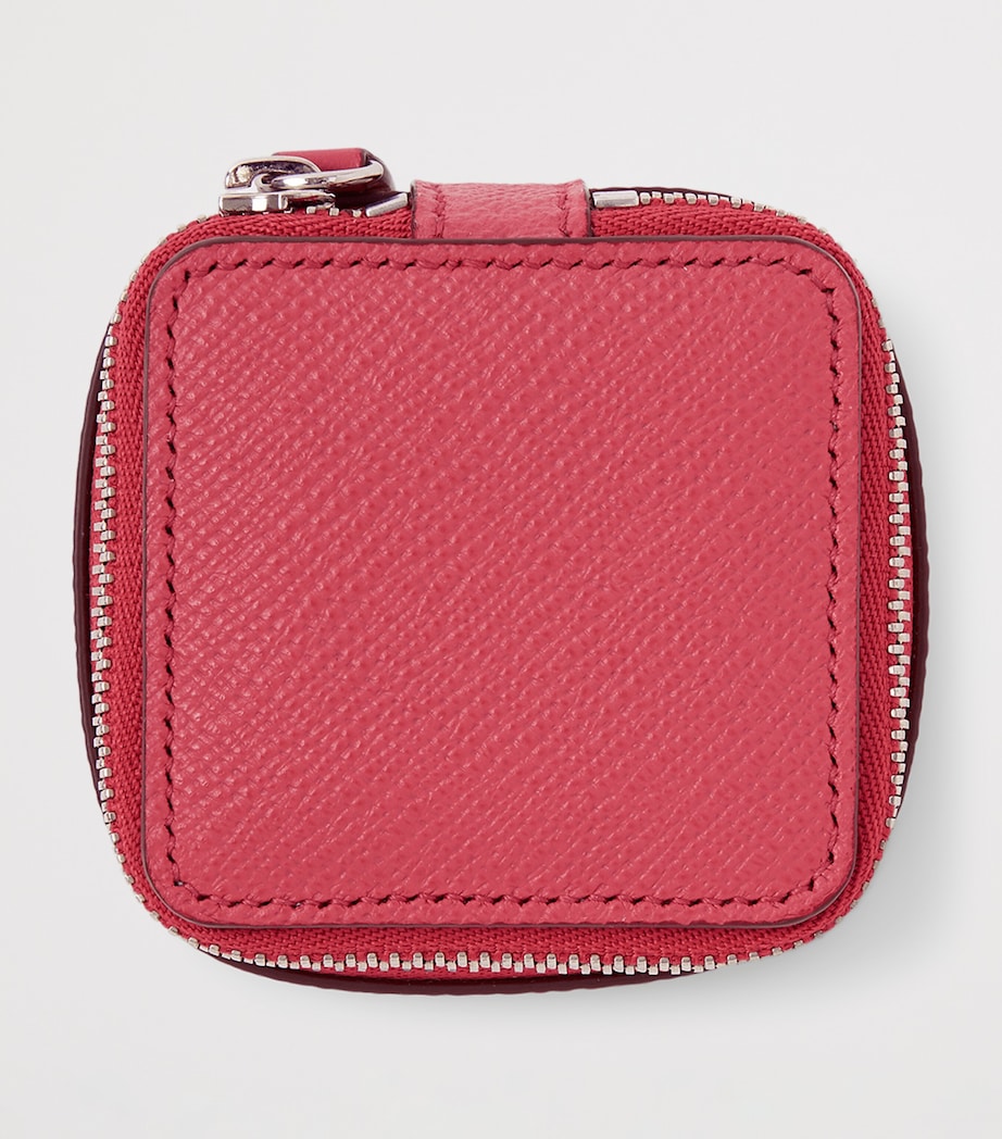 Panama Leather Trinket Case RASPBERRY Image 4