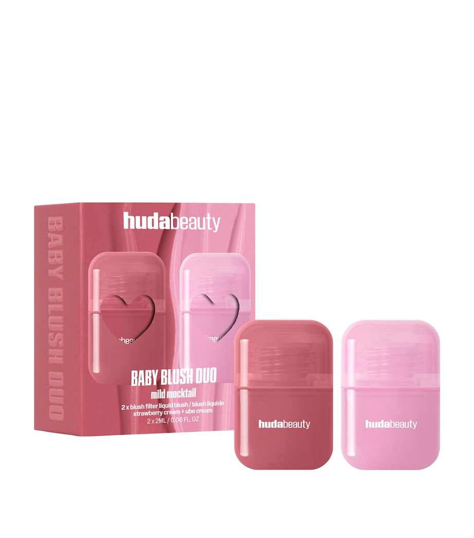 Huda Beauty Baby Blush Mild Mocktail Duo Kit Strbrry Crm & Ub Crm Image 1