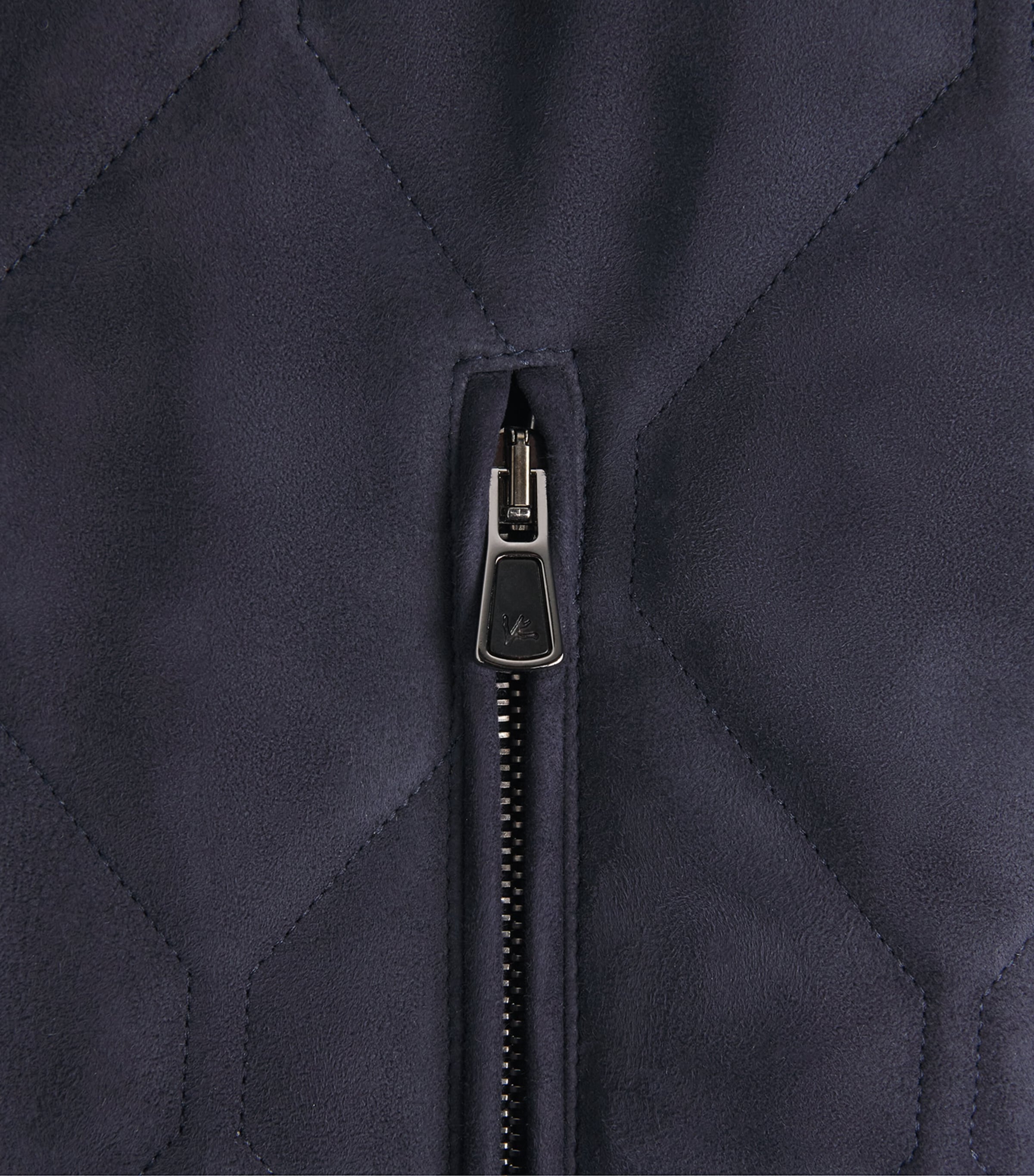 Isaia Mens Suede Quilted Gilet Image 6