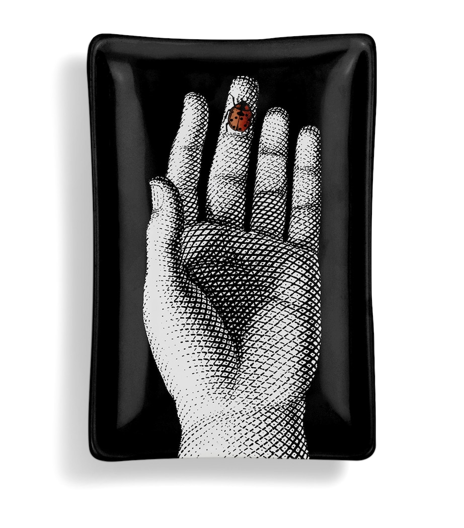 Rectangular Mano Con Coccinella Ashtray MULTI Image 1