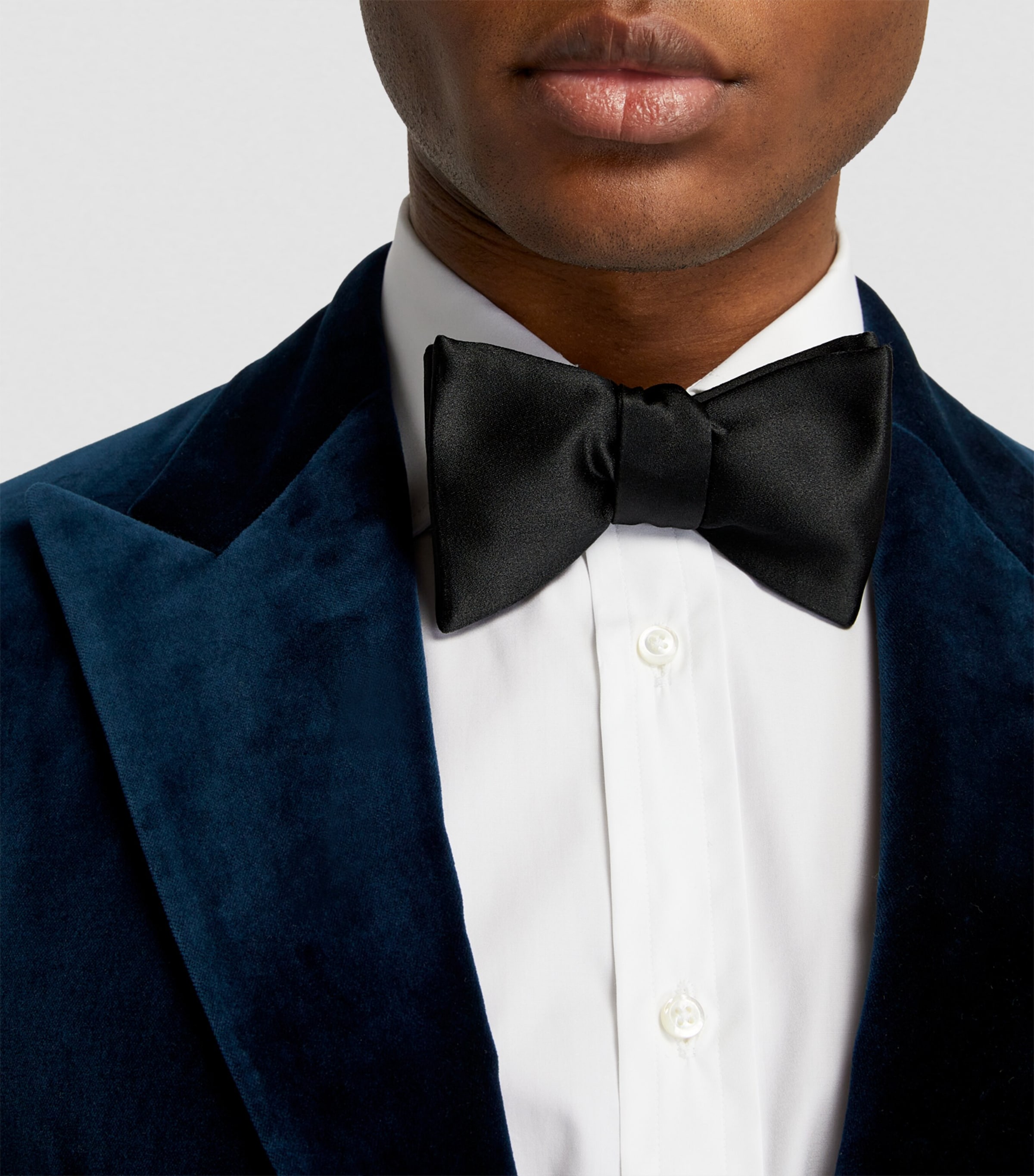 Eton Silk Bow Tie Black Image 3