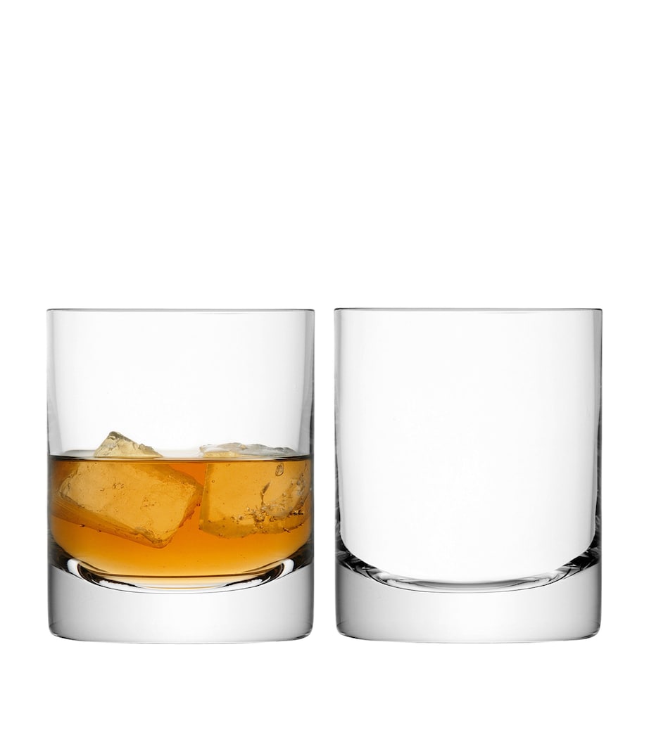 Set of 2 Bar Tumbler Glasses (250ml) CLEAR Image 3
