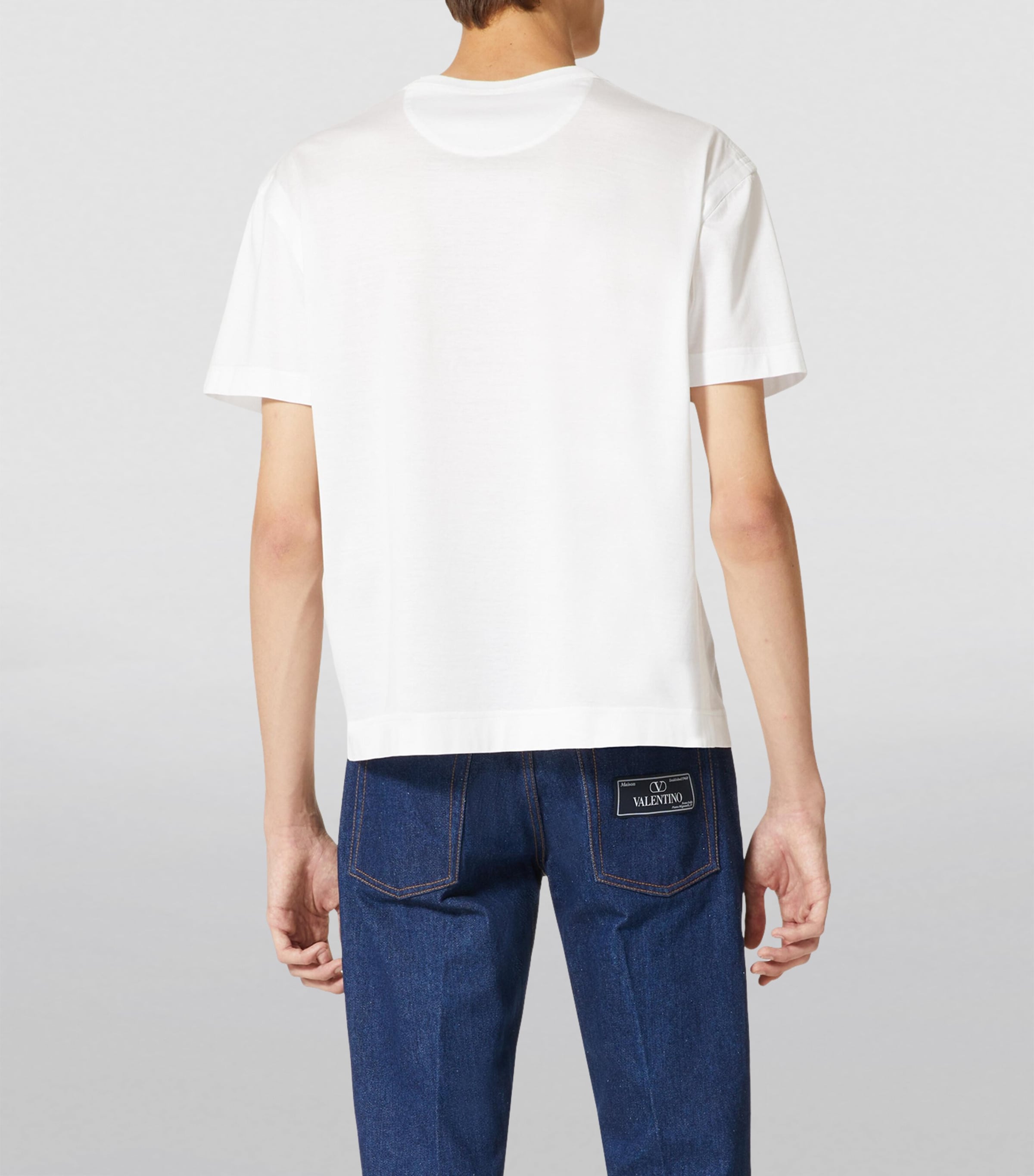 Valentino Cotton Logo-Patch T-Shirt | Harrods US