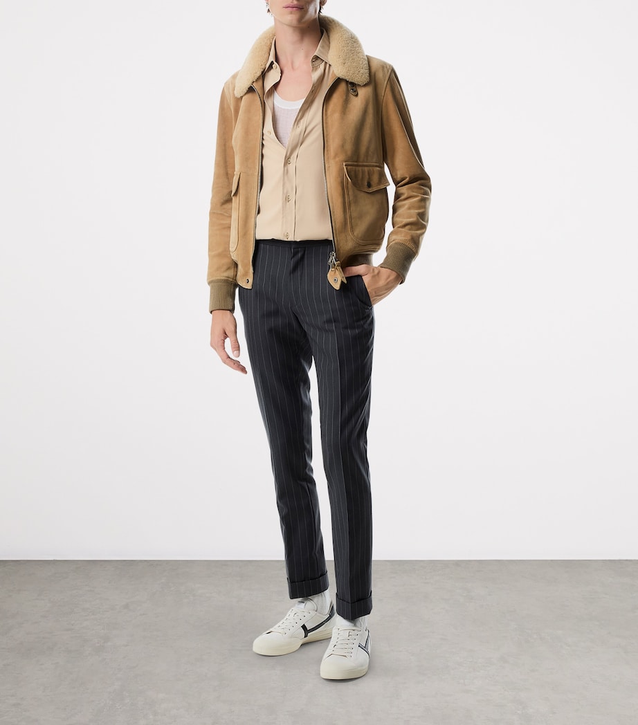 Suede Flight Jacket JB500 Image 2