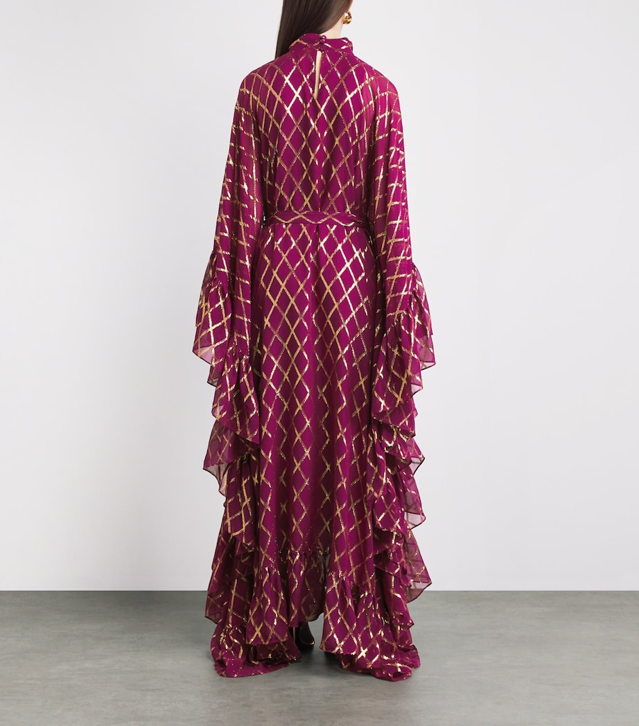 Taller Marmo Womens Eccentrica Kaftan Gown Pomegranate Image 4