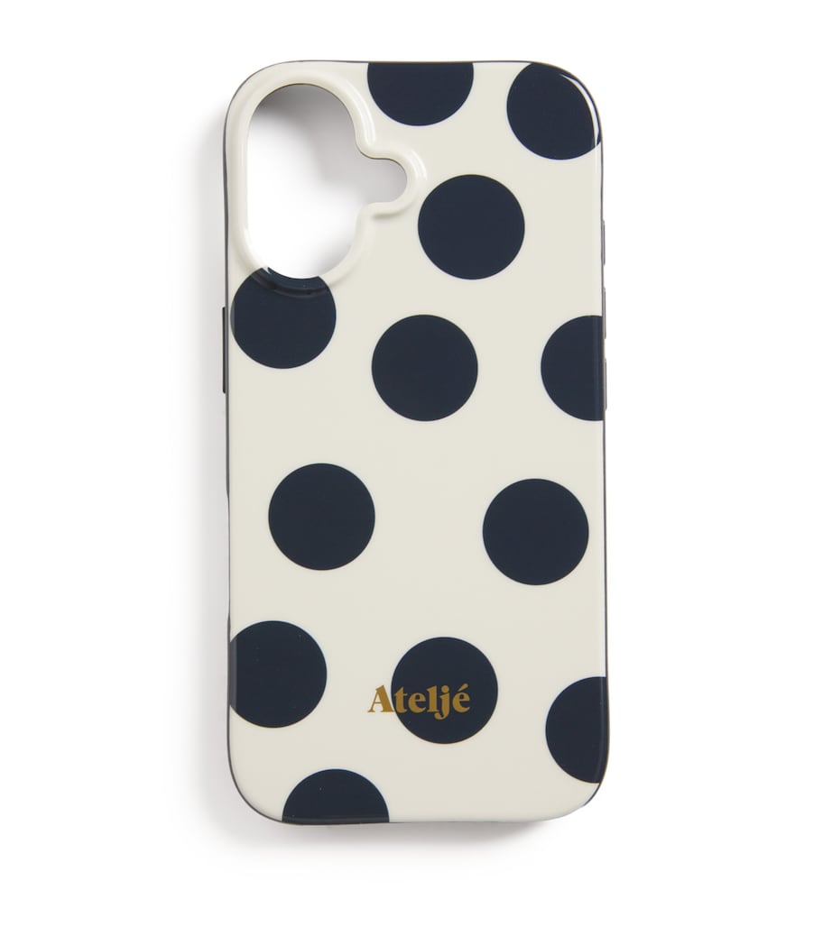 Recycled Polka-Dot iPhone 16 Pro Max Case IVORY POLKA DOT Image 1