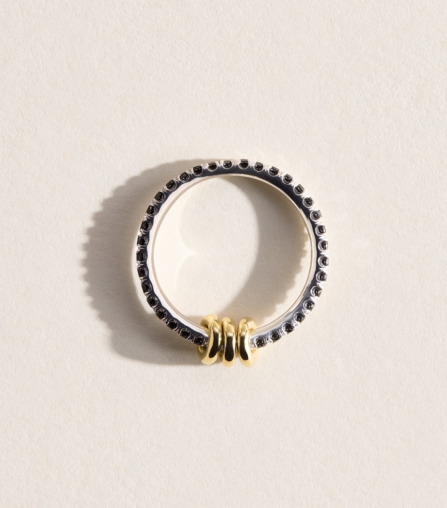Spinelli Kilcollin Sterling Silver, Yellow Gold and Diamond Sirius Ring Sterling Silver Image 4